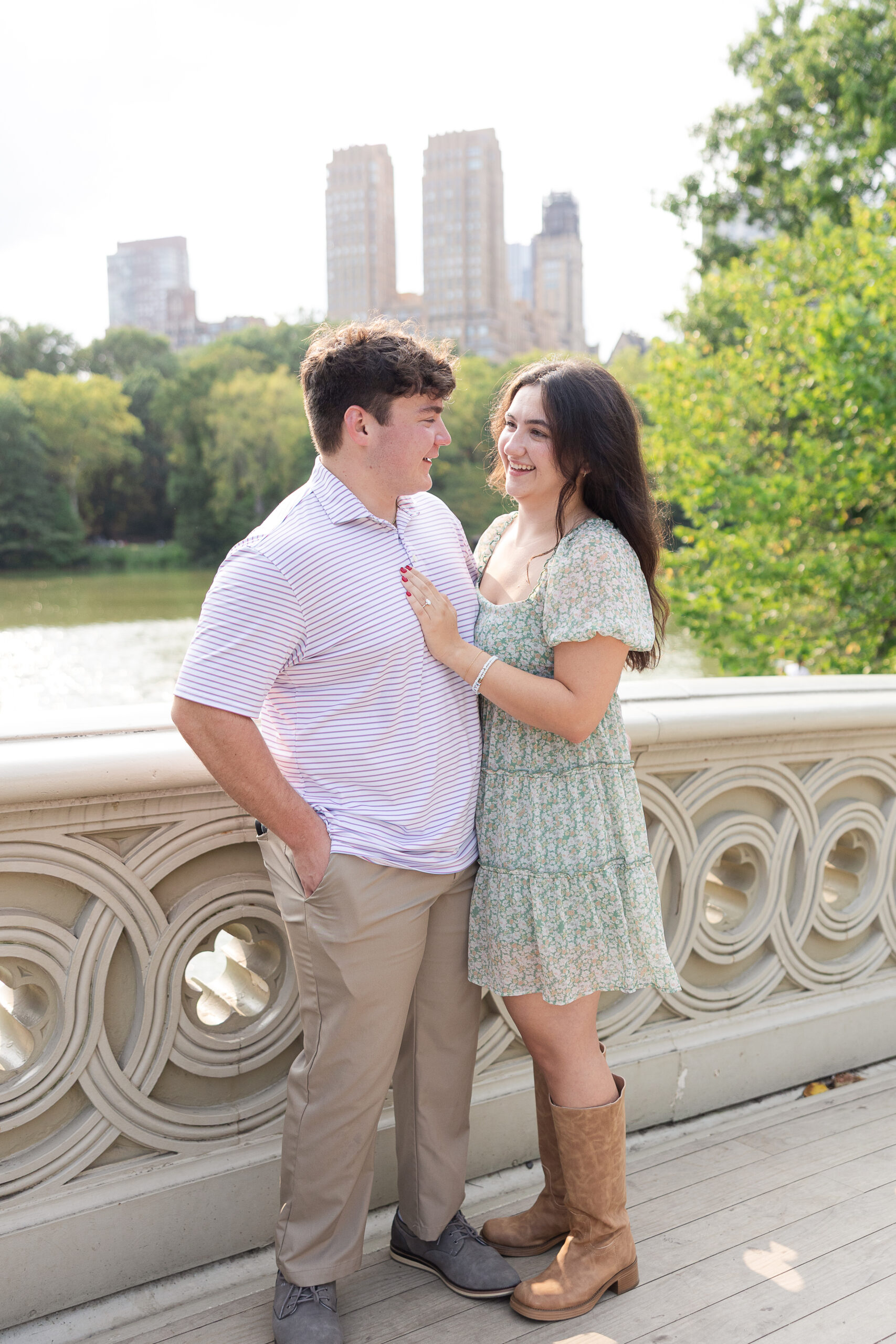 Bow Bridge Central Park proposal photos