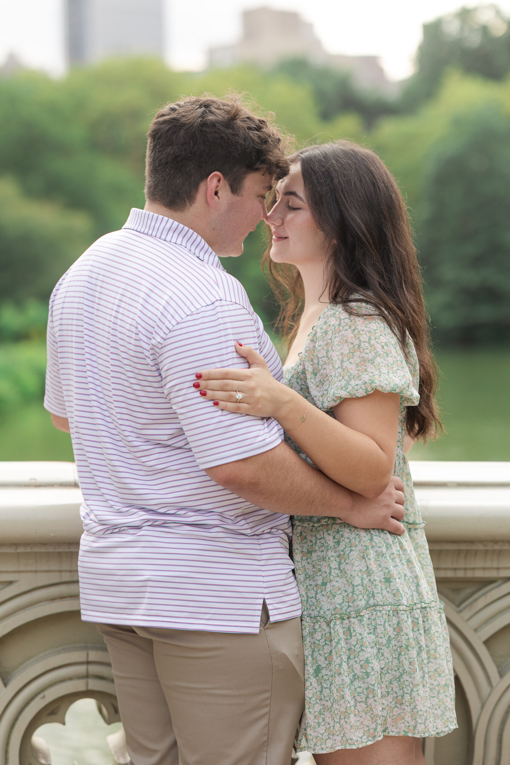 Bow Bridge couple portraits