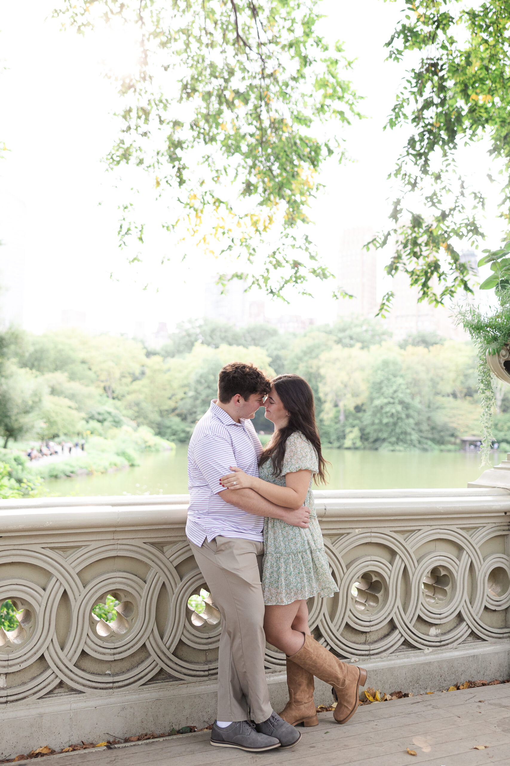 Bow Bridge Central Park proposal photos