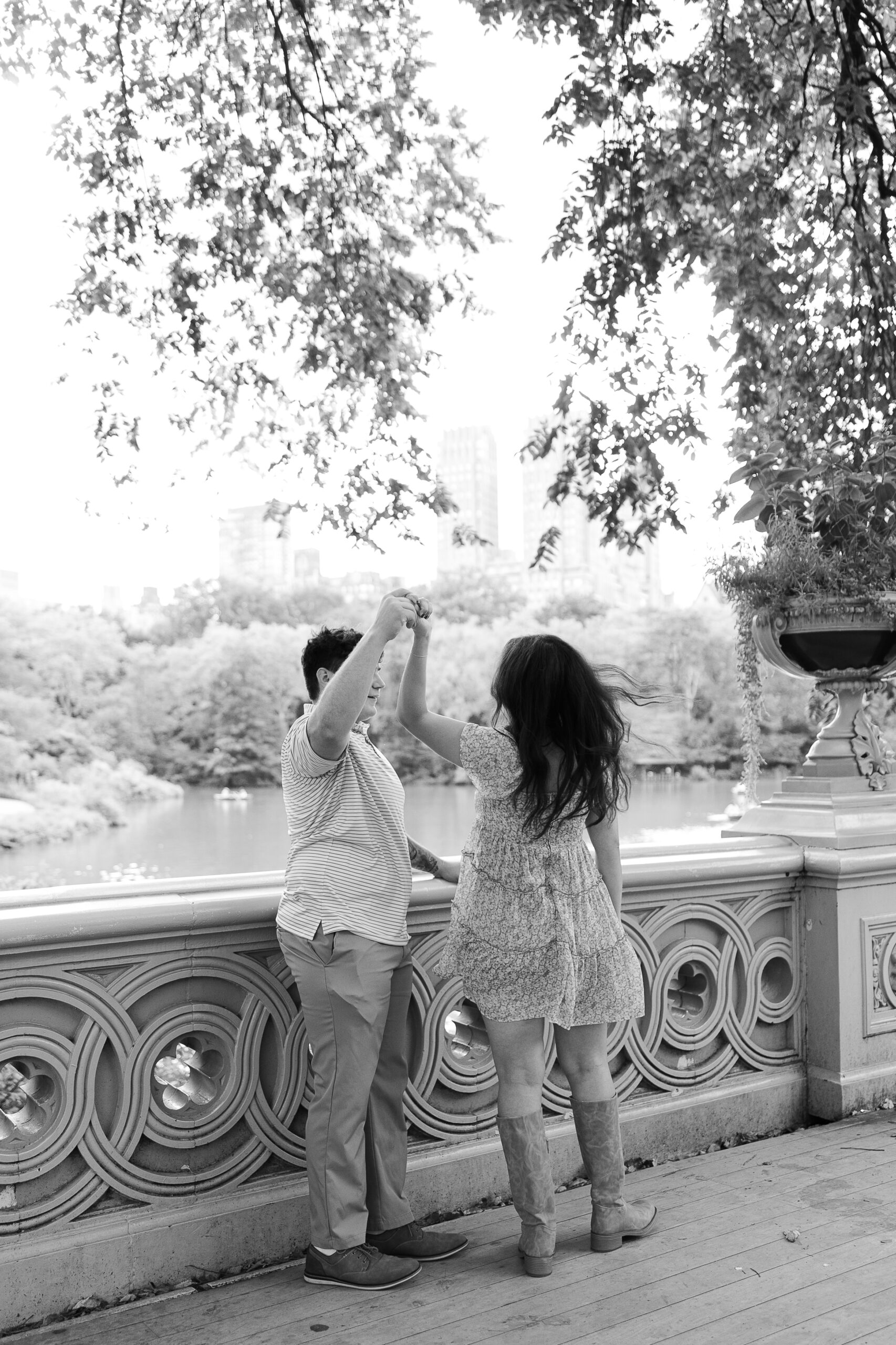 Bow Bridge Central Park proposal photos