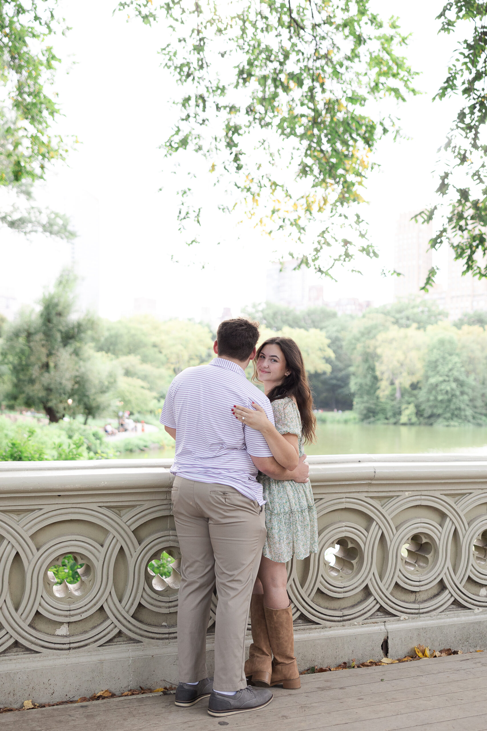 Bow Bridge Central Park proposal photos