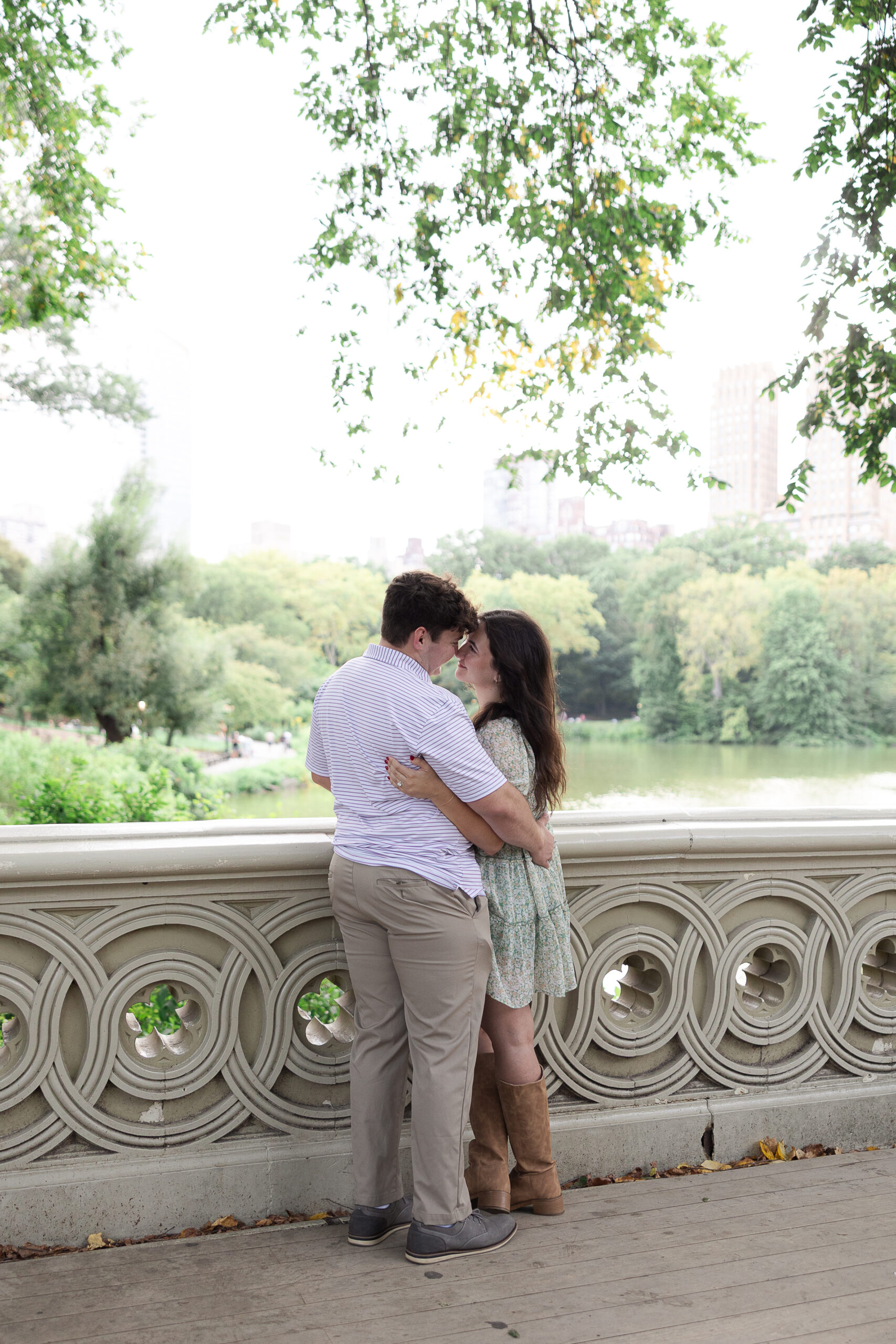 Bow Bridge Central Park proposal photos
