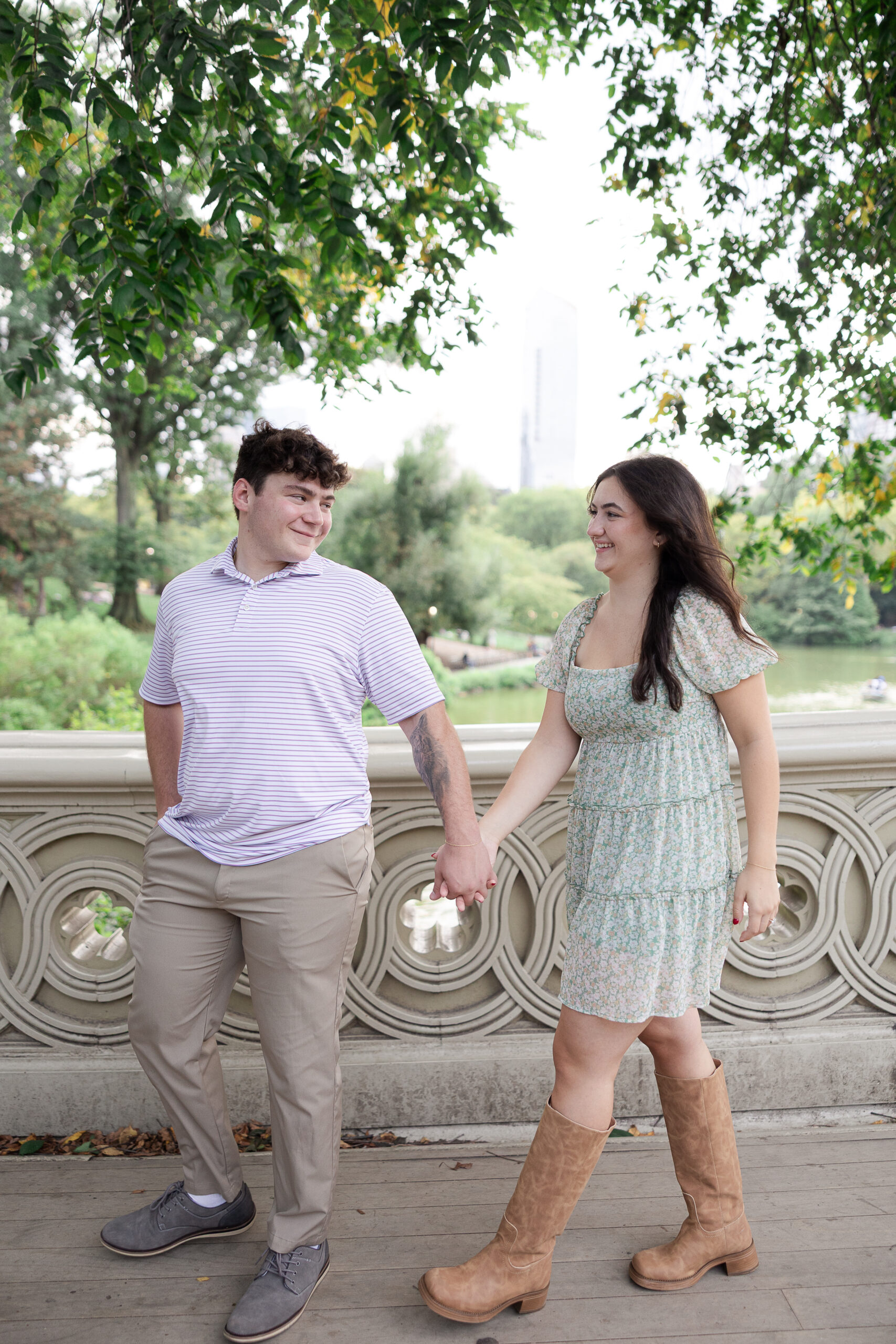 Bow Bridge Central Park proposal photos