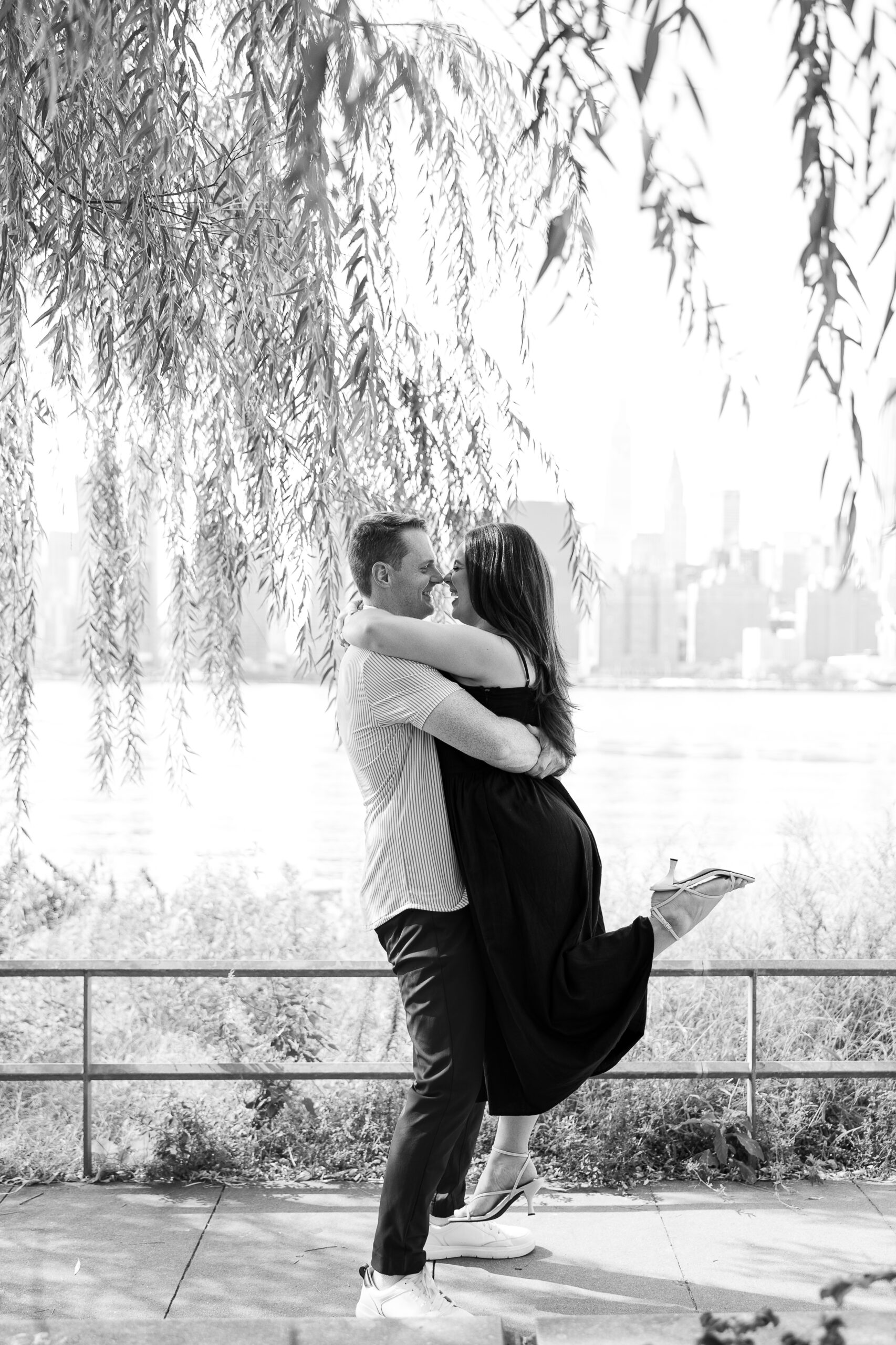 Long Island City Queens engagement session with NYC Couple