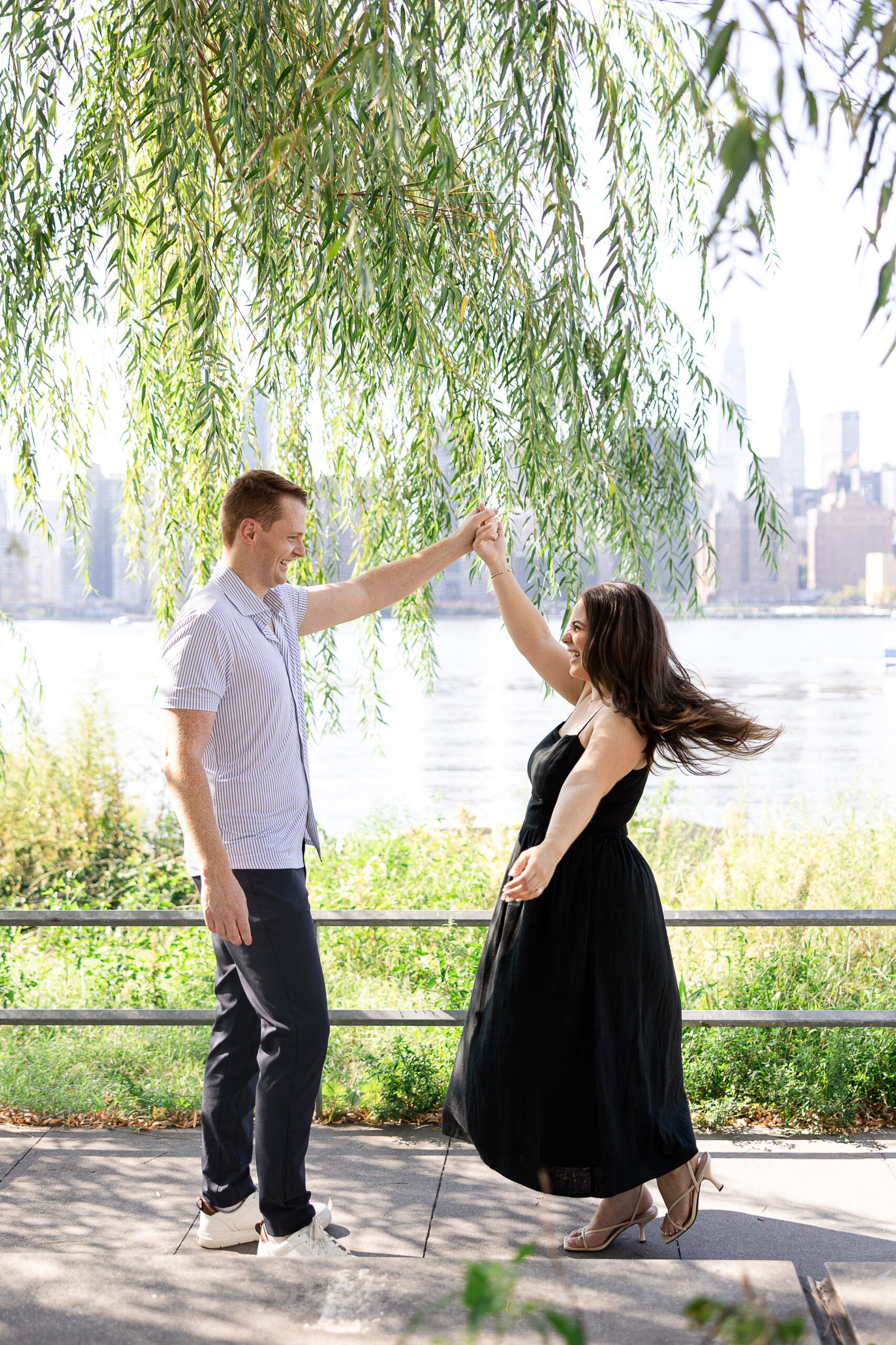 Long Island City Queens engagement session with NYC Couple