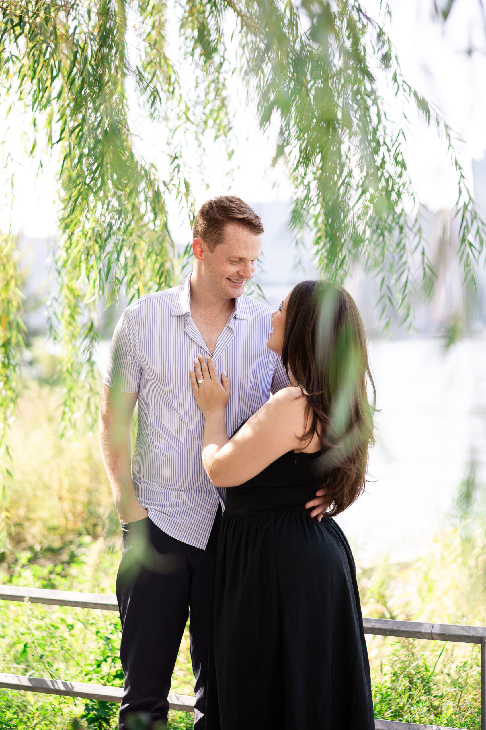 Long Island City Queens engagement session with NYC Couple