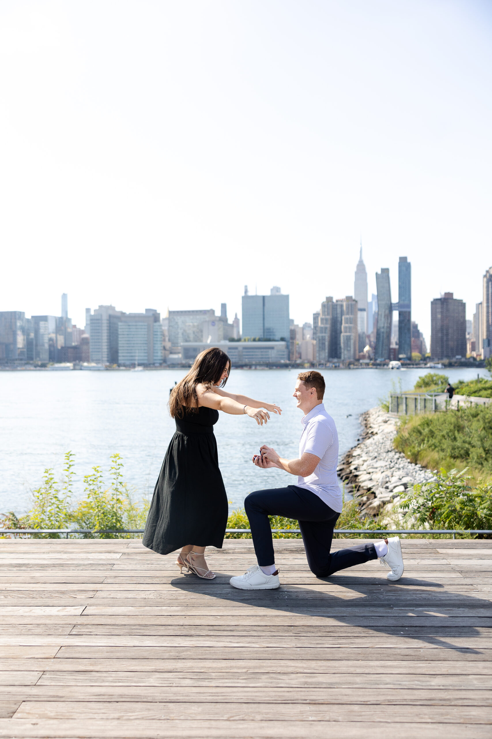 Romantic Proposal On The Knees in NYC