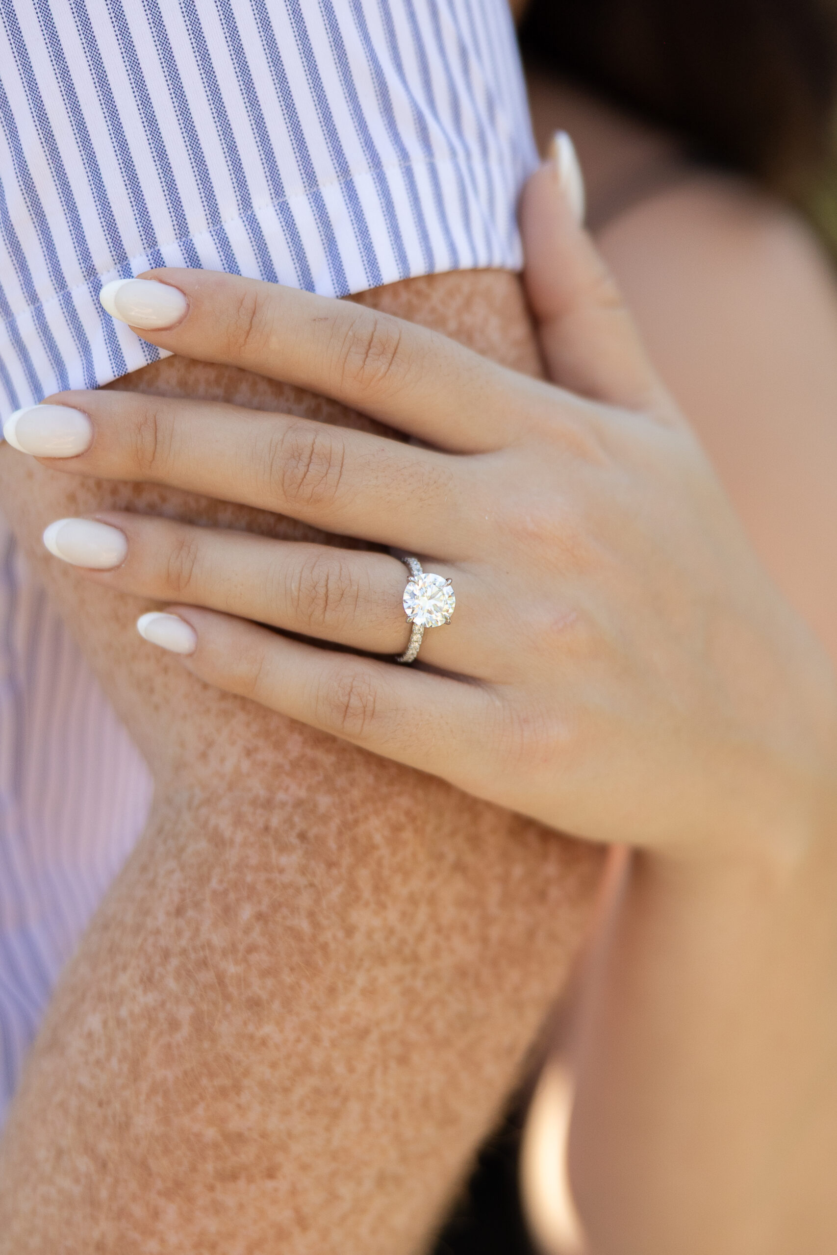 LIC engagement portraits with NYC couple