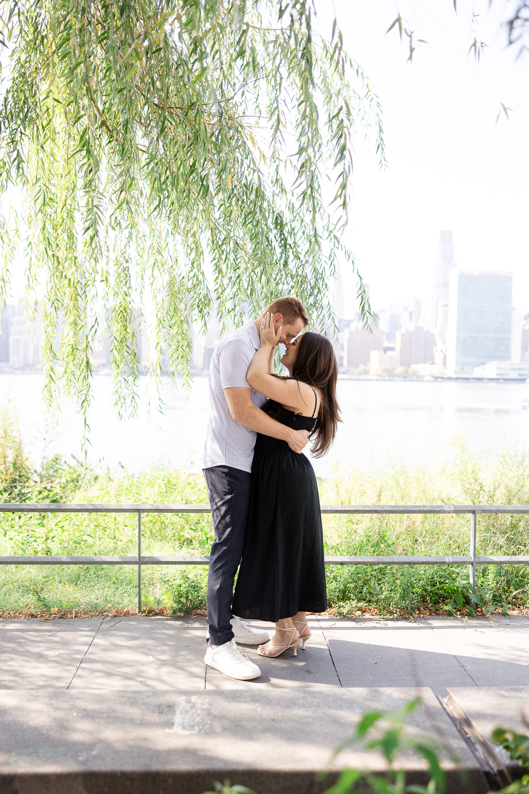 Long Island City Queens engagement session with NYC Couple