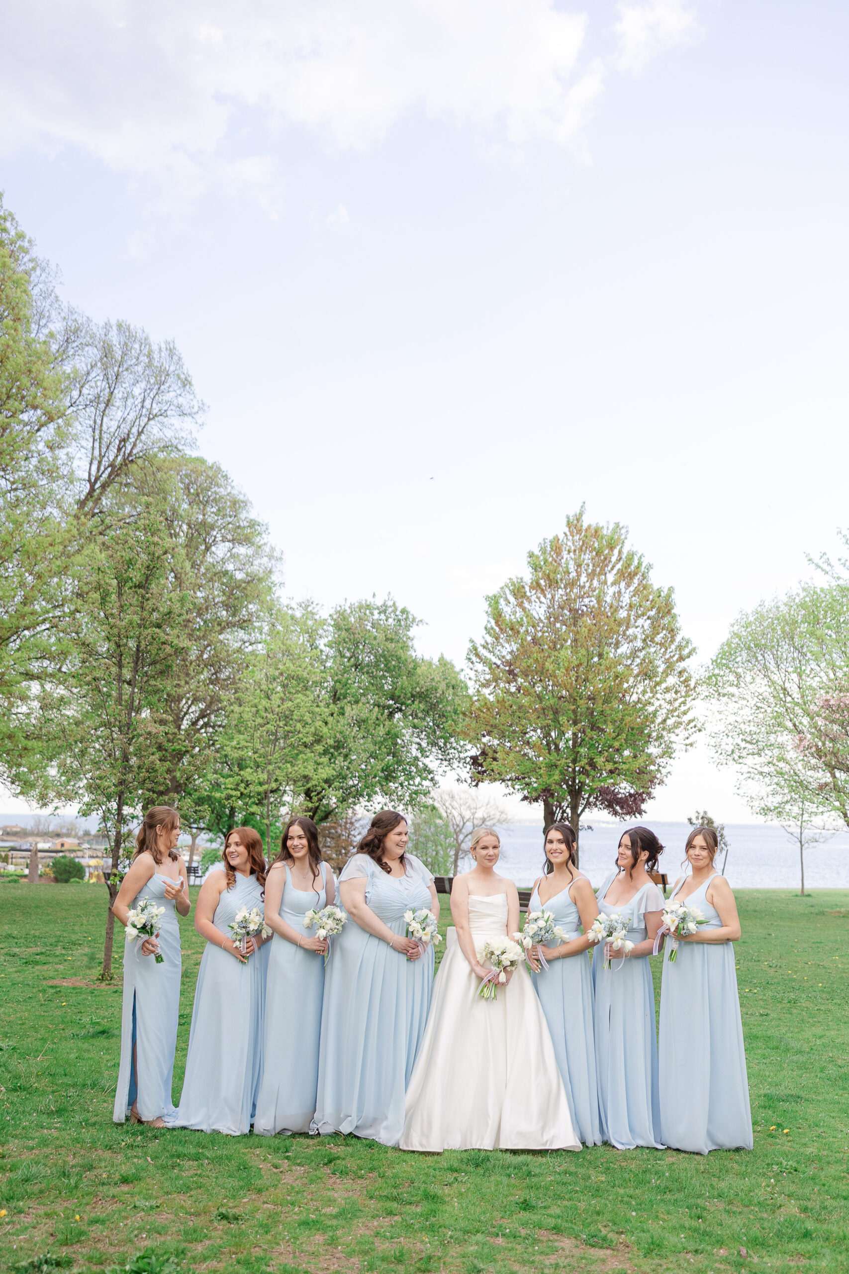 Bride with bridesmaid at VIP Country Club Wedding