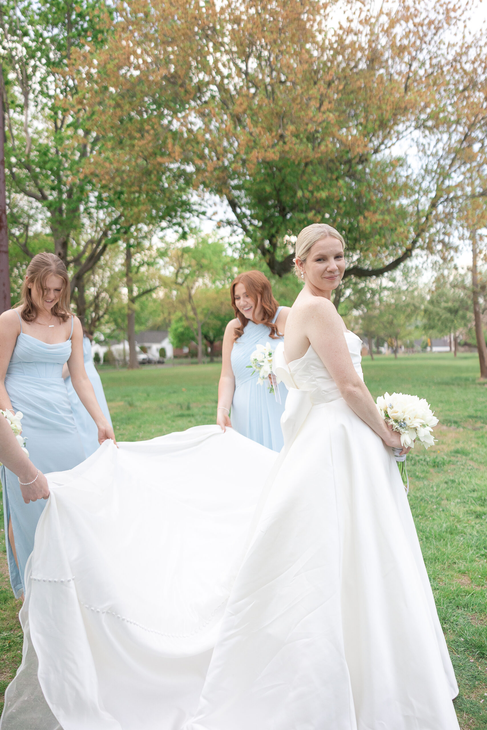 Bride with bridesmaid at VIP Country Club Wedding