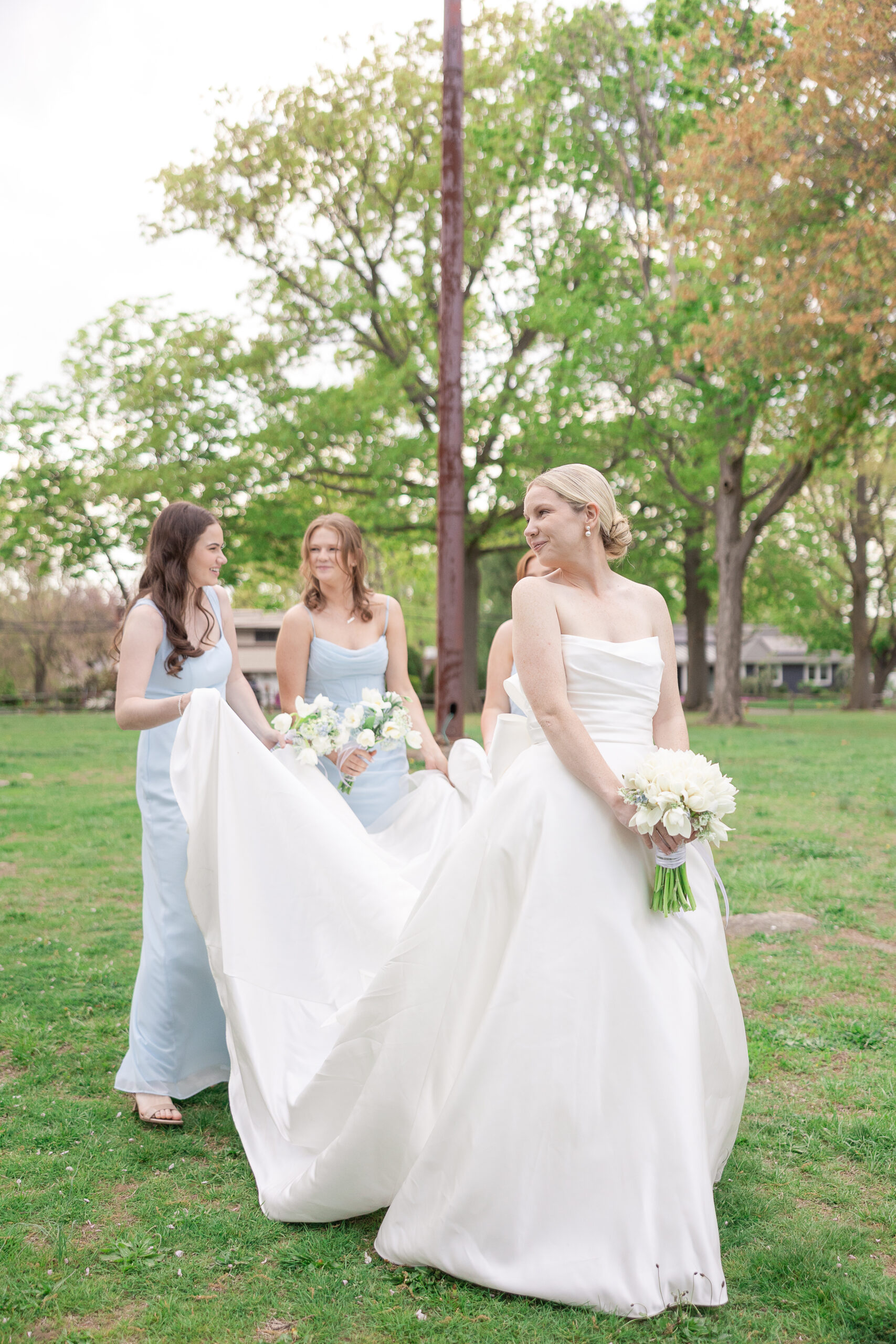 Bride with bridesmaid at VIP Country Club Wedding