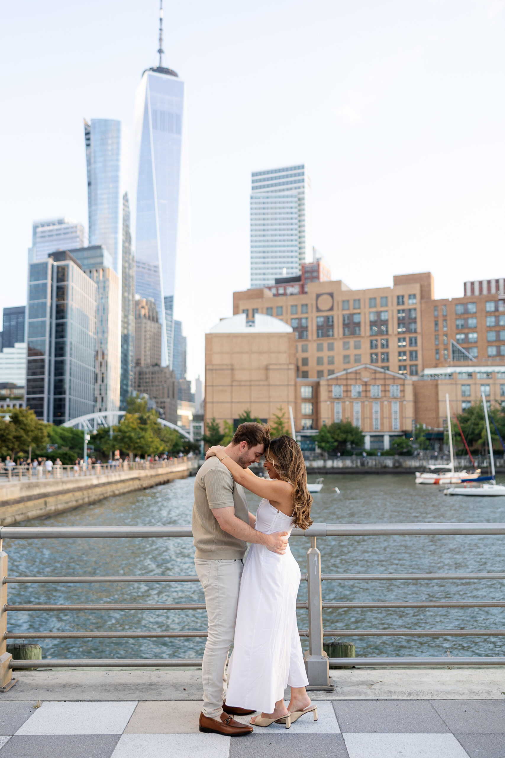 Joyful moments with couple at Pier NYC