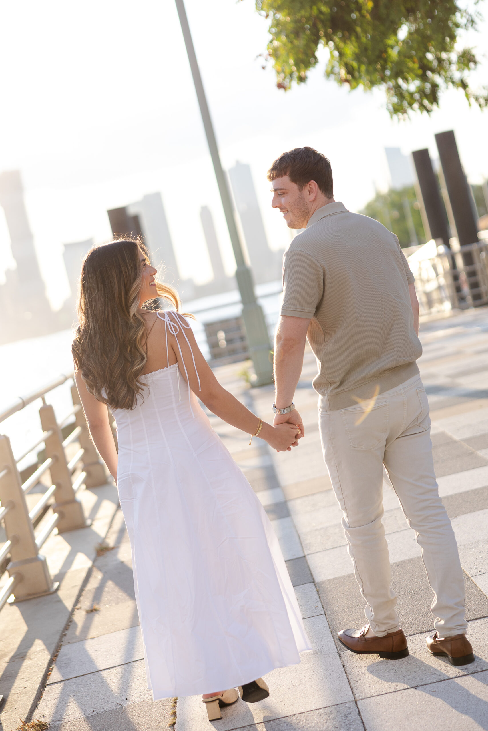 Romantic sunset portraits at Pier 15