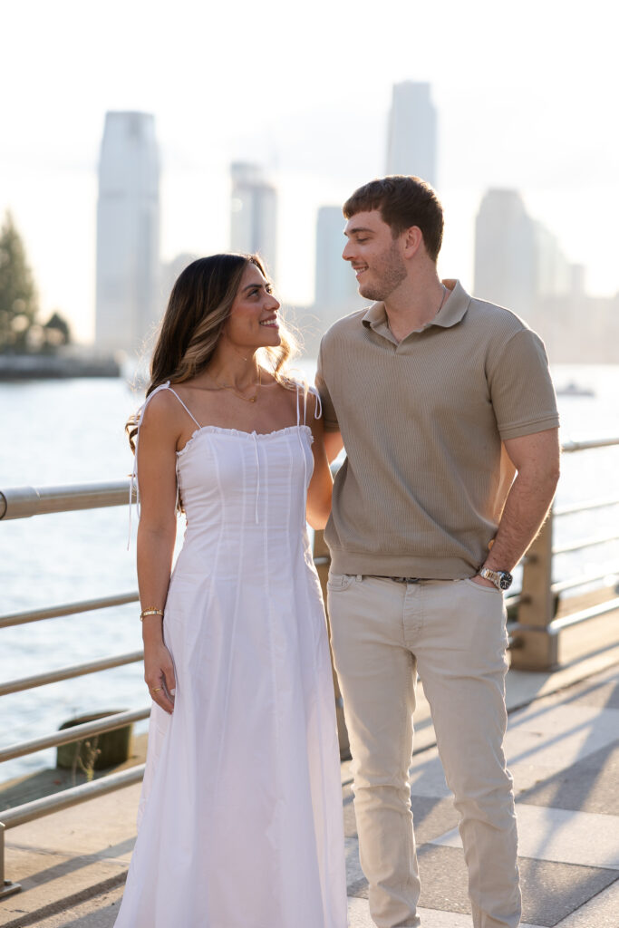Romantic sunset portraits at Pier 15