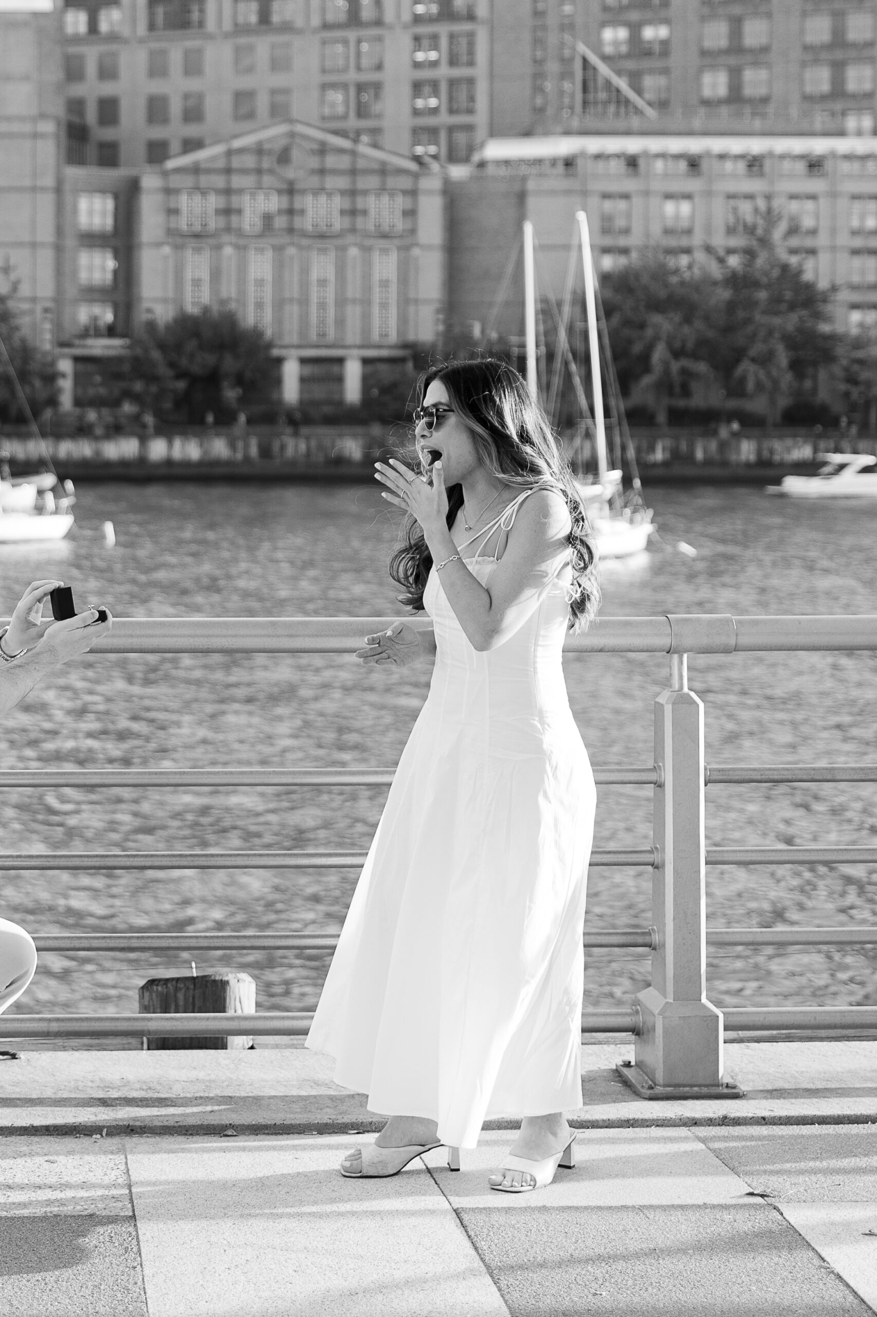 NYC Tribeca Pier Emotional Proposal