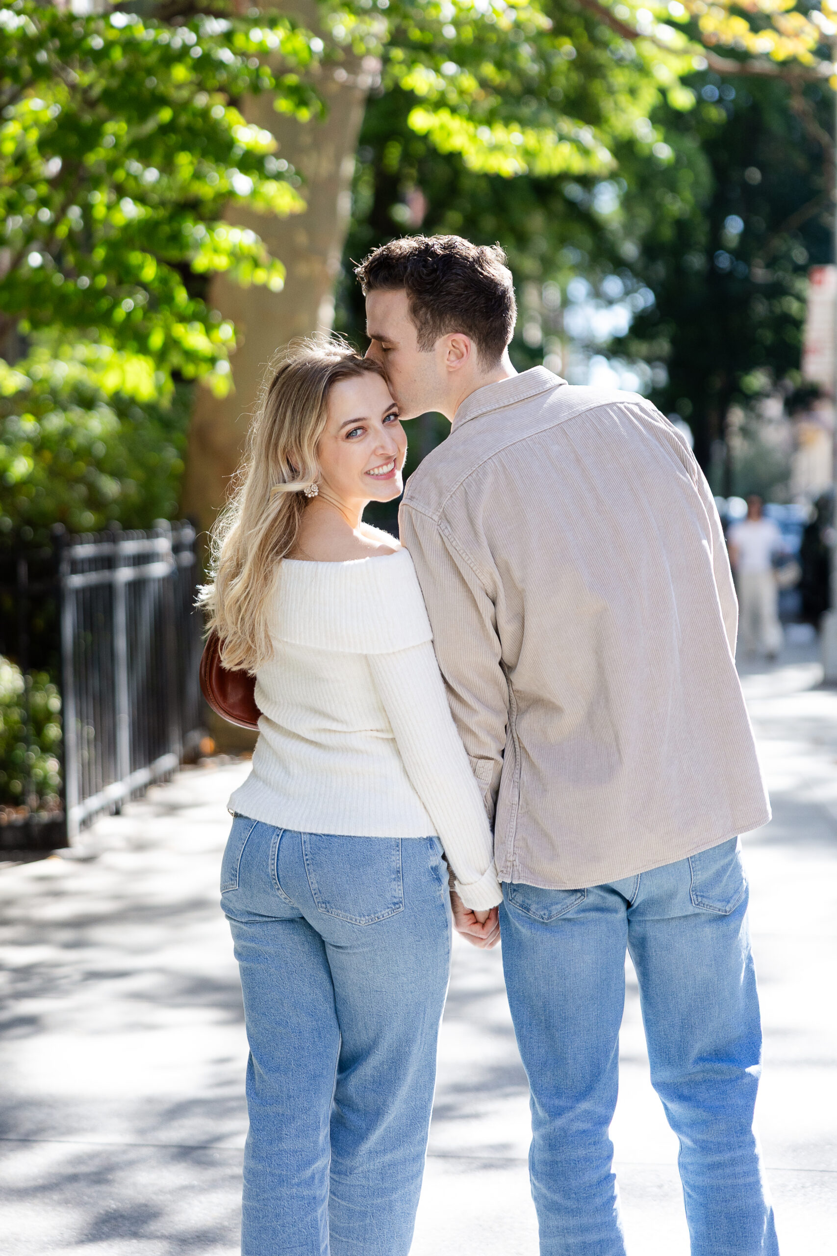 NYC Spring engagement outfit