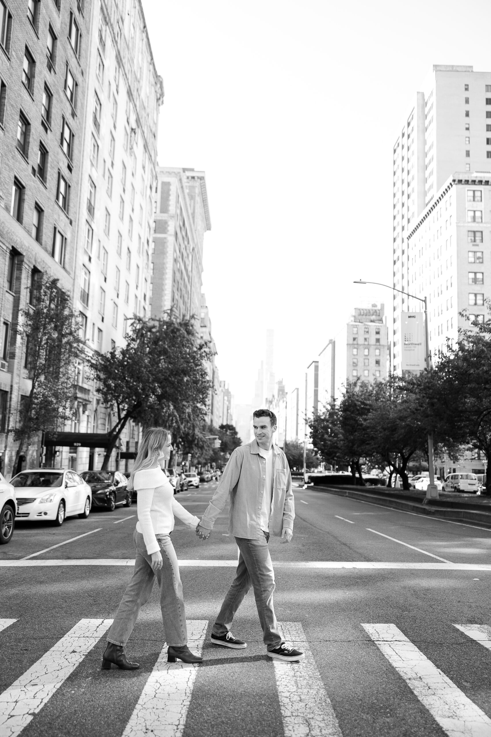 UES engagement portraits in the NYC Streets