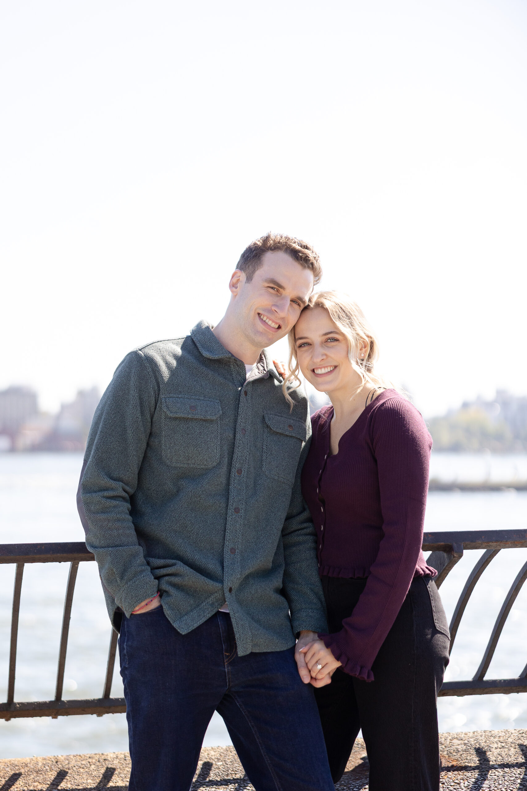 NYC UES Engagement Portraits at the Pier