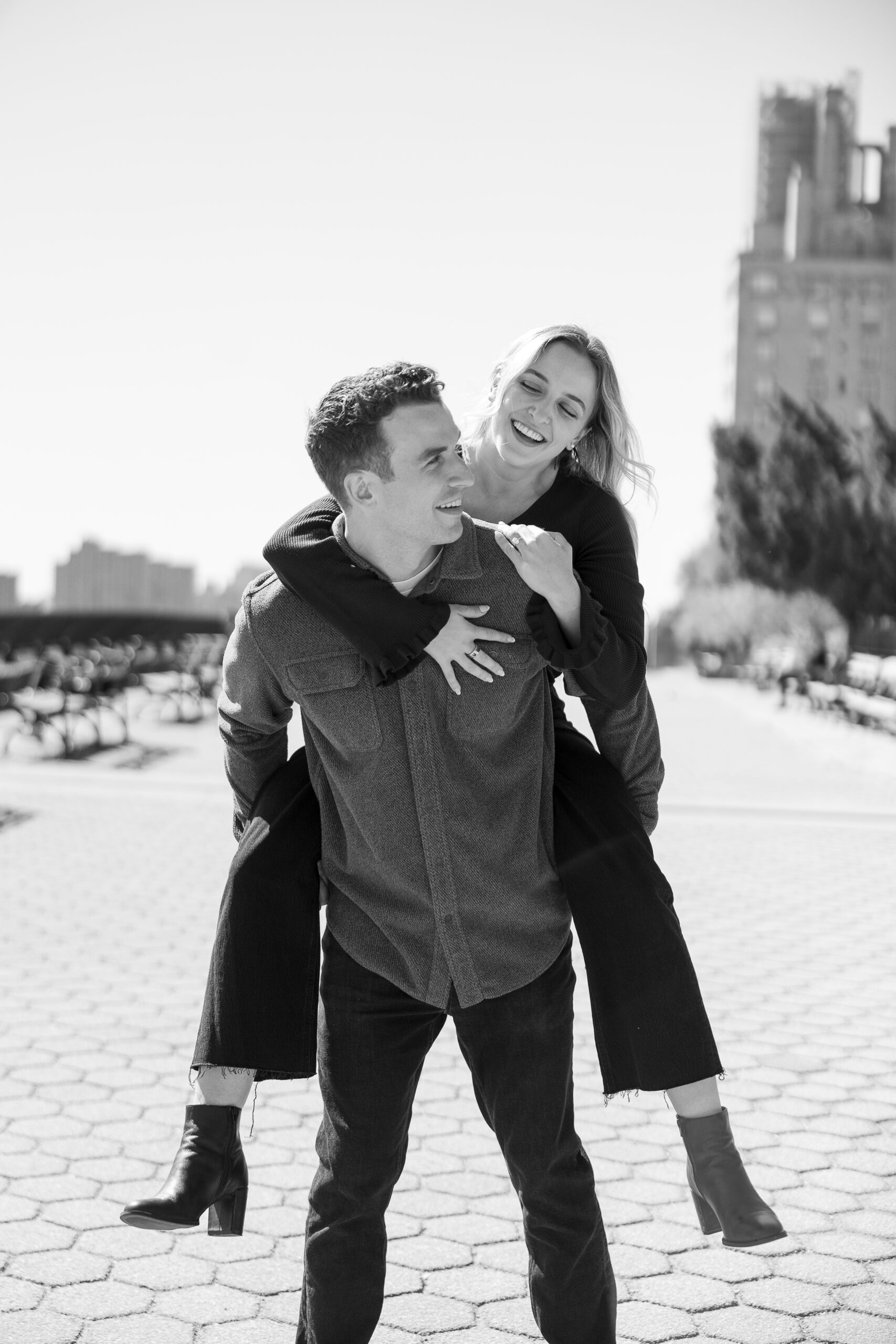 Upper East Side engagement session at NYC Pier