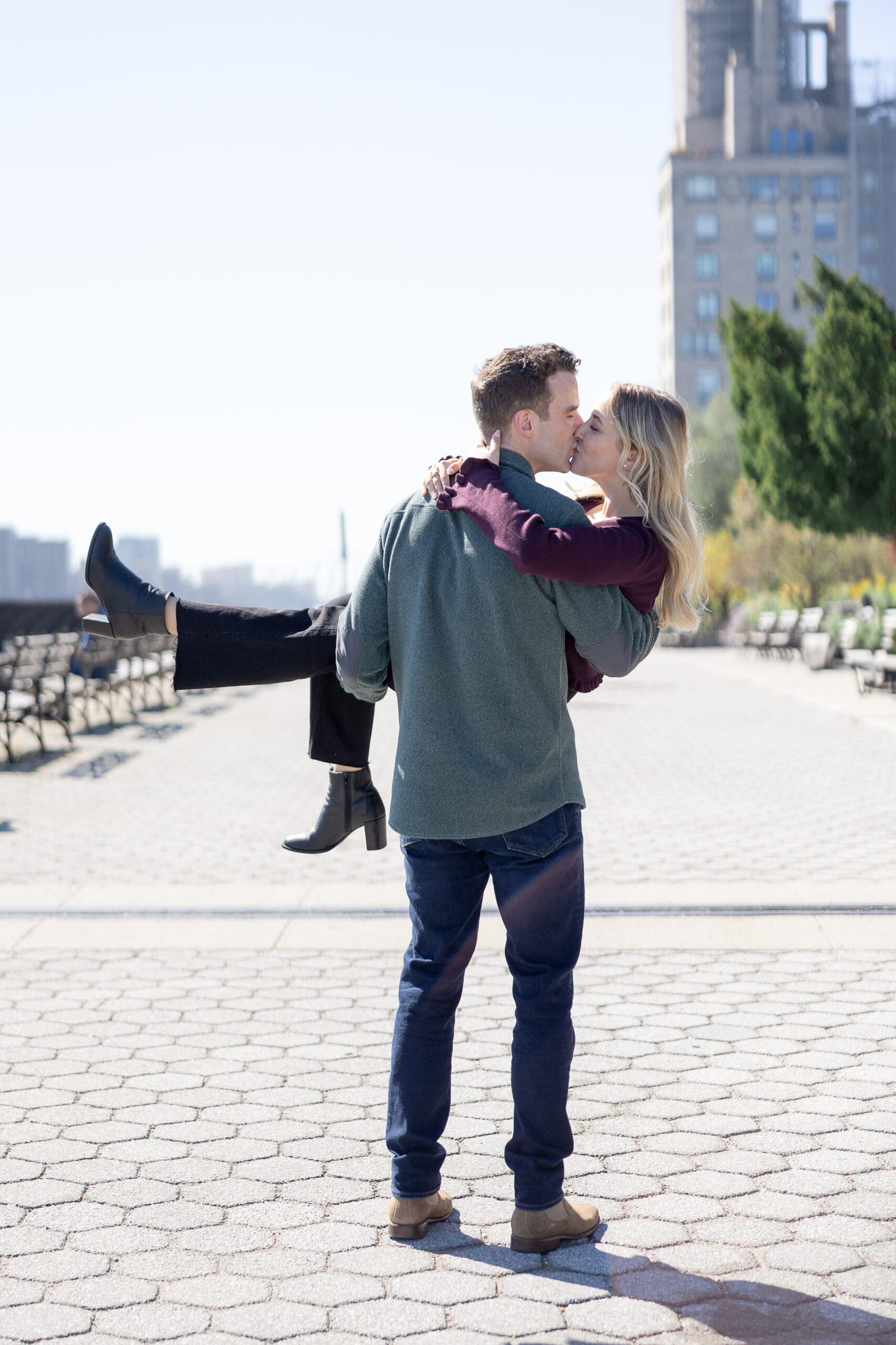 Upper East Side engagement session at NYC Pier