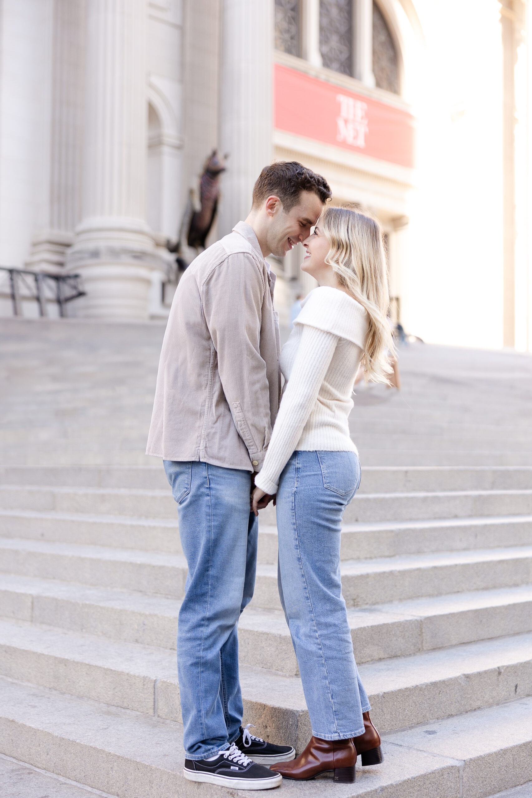 NYC Spring engagement outfit