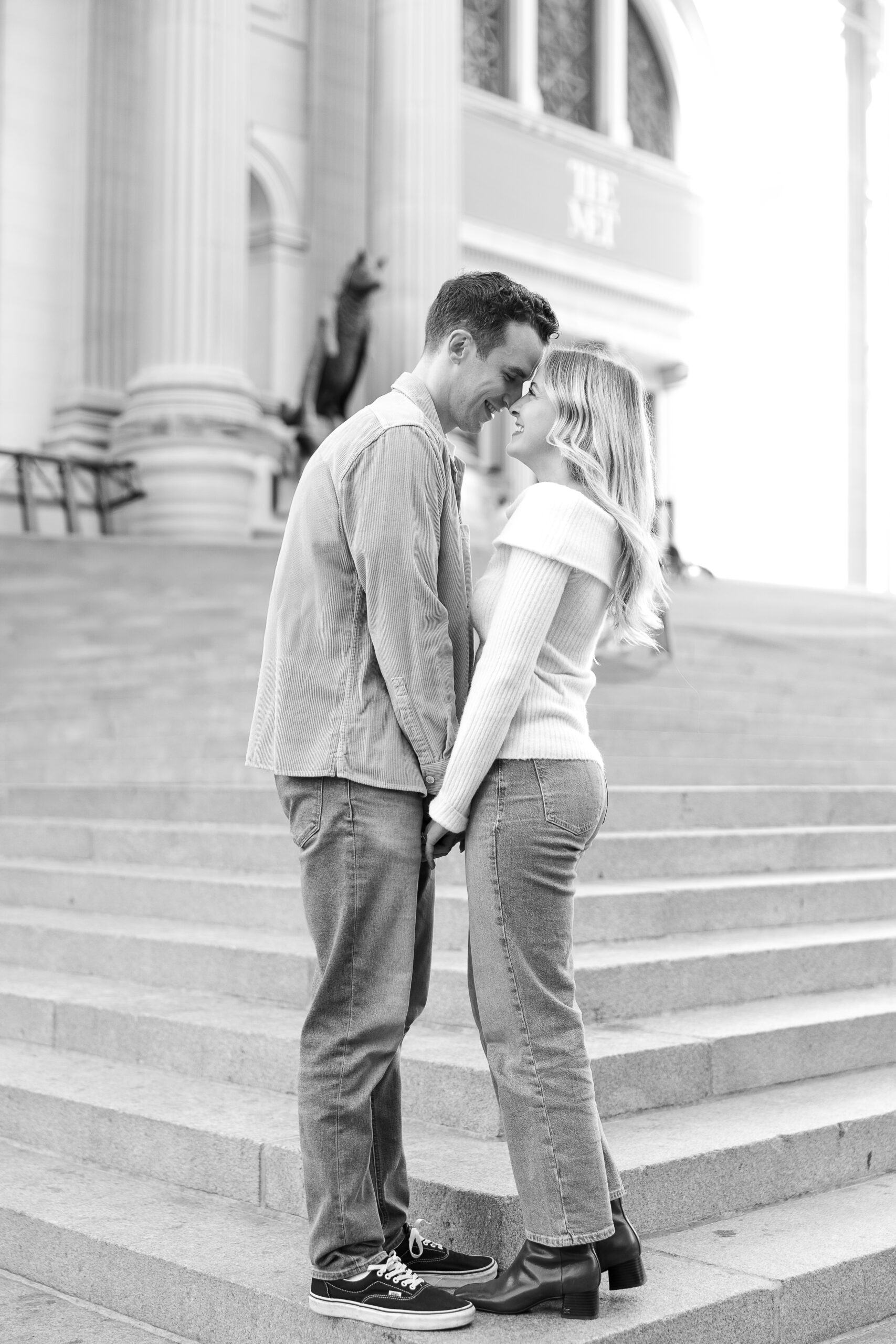 Upper East Side Engagement at the Metropolitan Musem