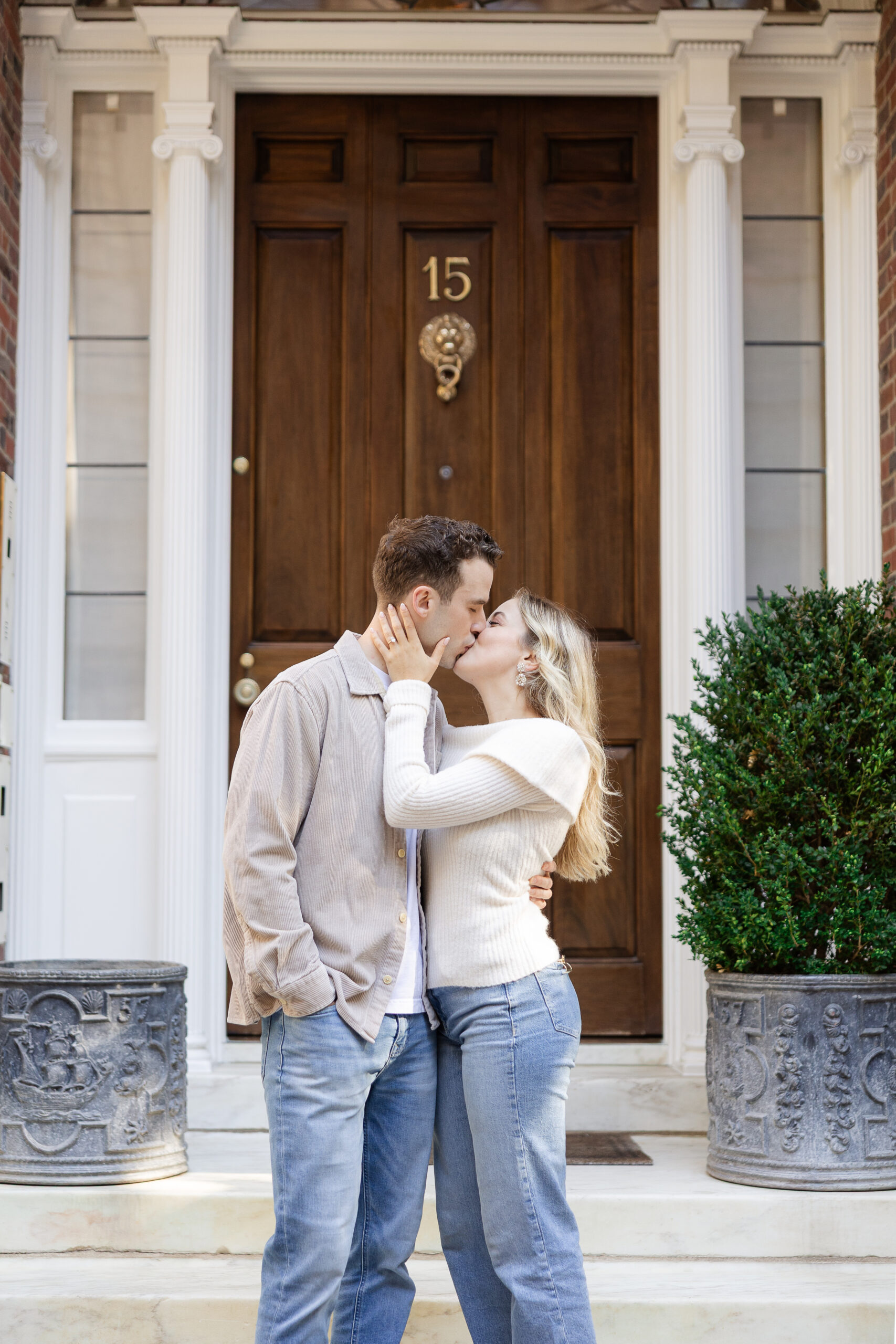 UES engagement couple portraits