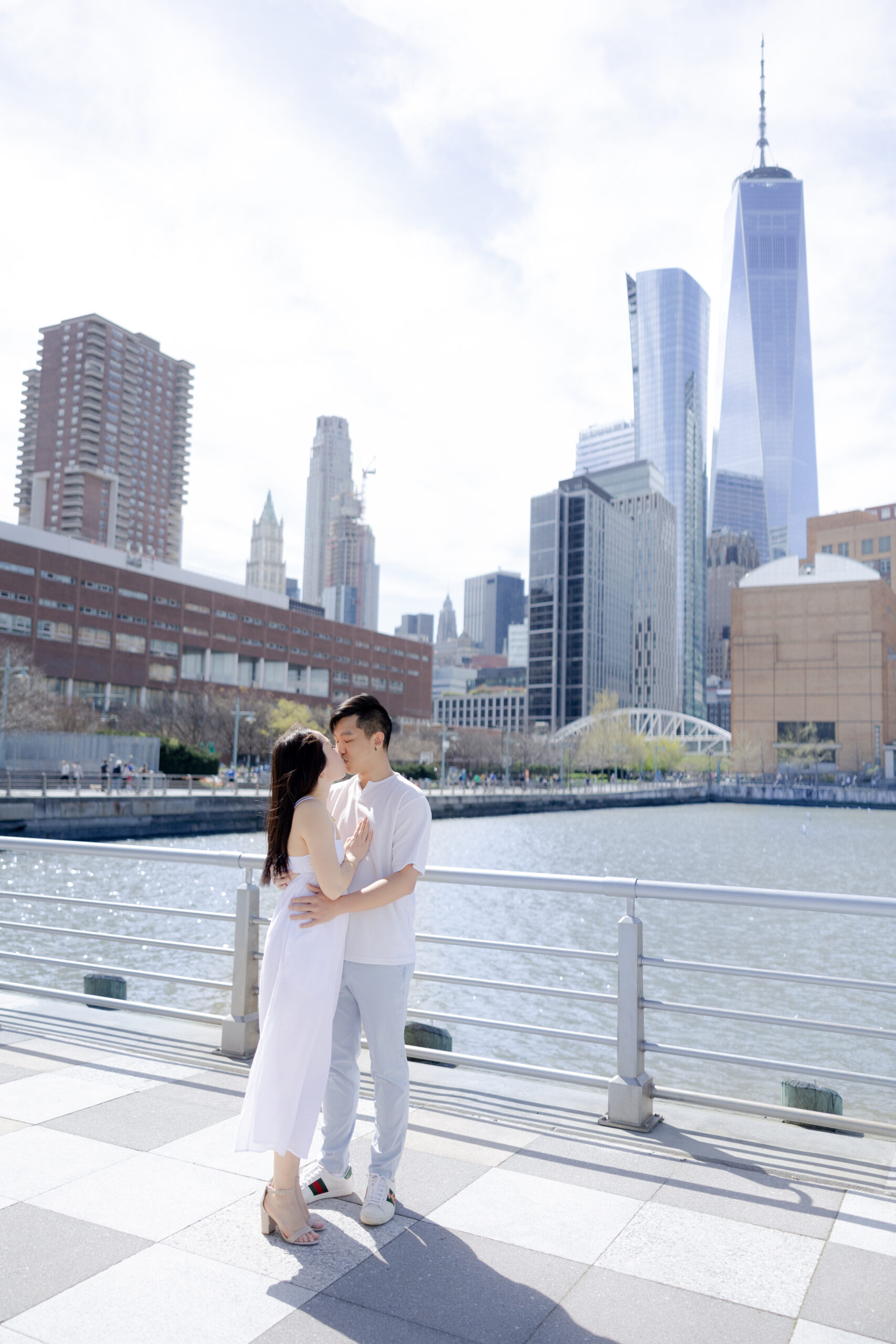 Romantic Tribeca Pier Engagement Session