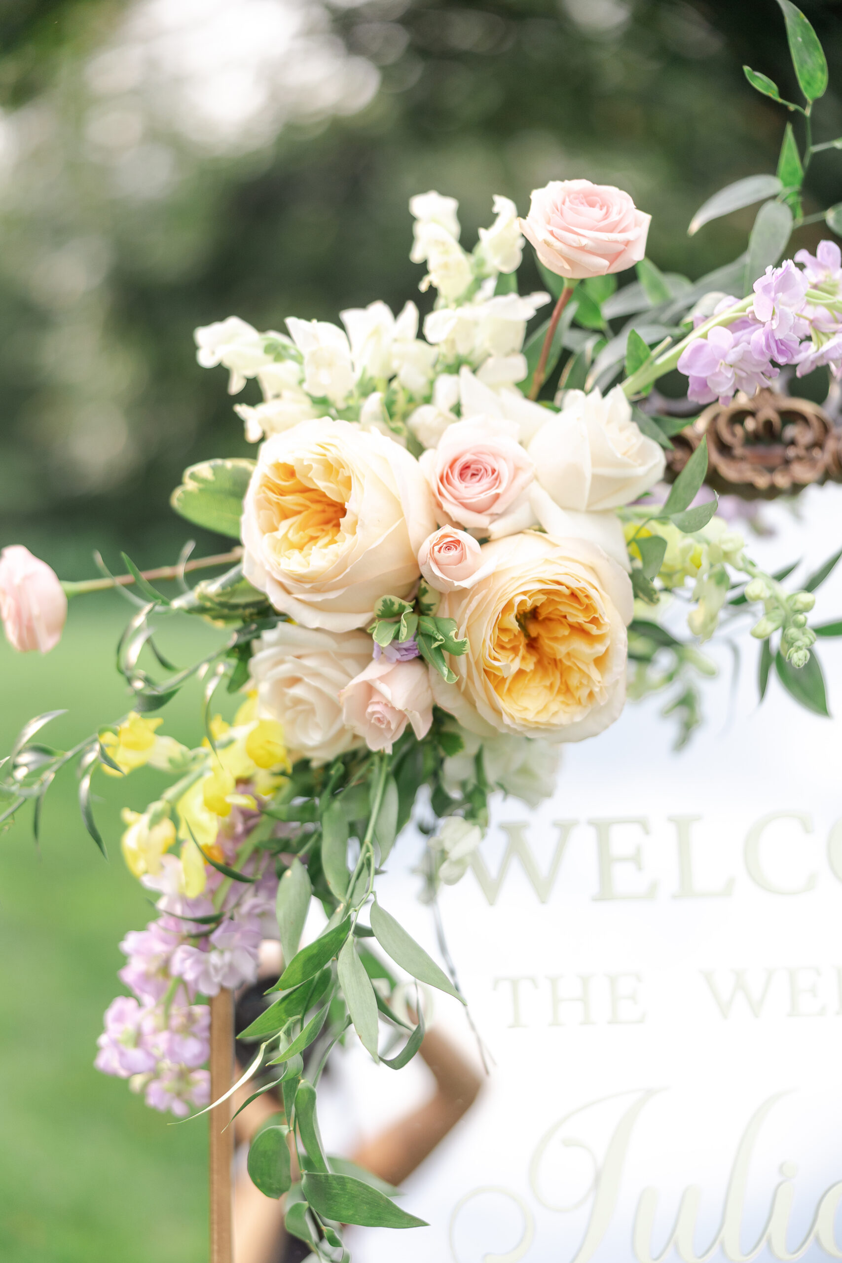 Indian Trail Club Wedding Decor in Reception