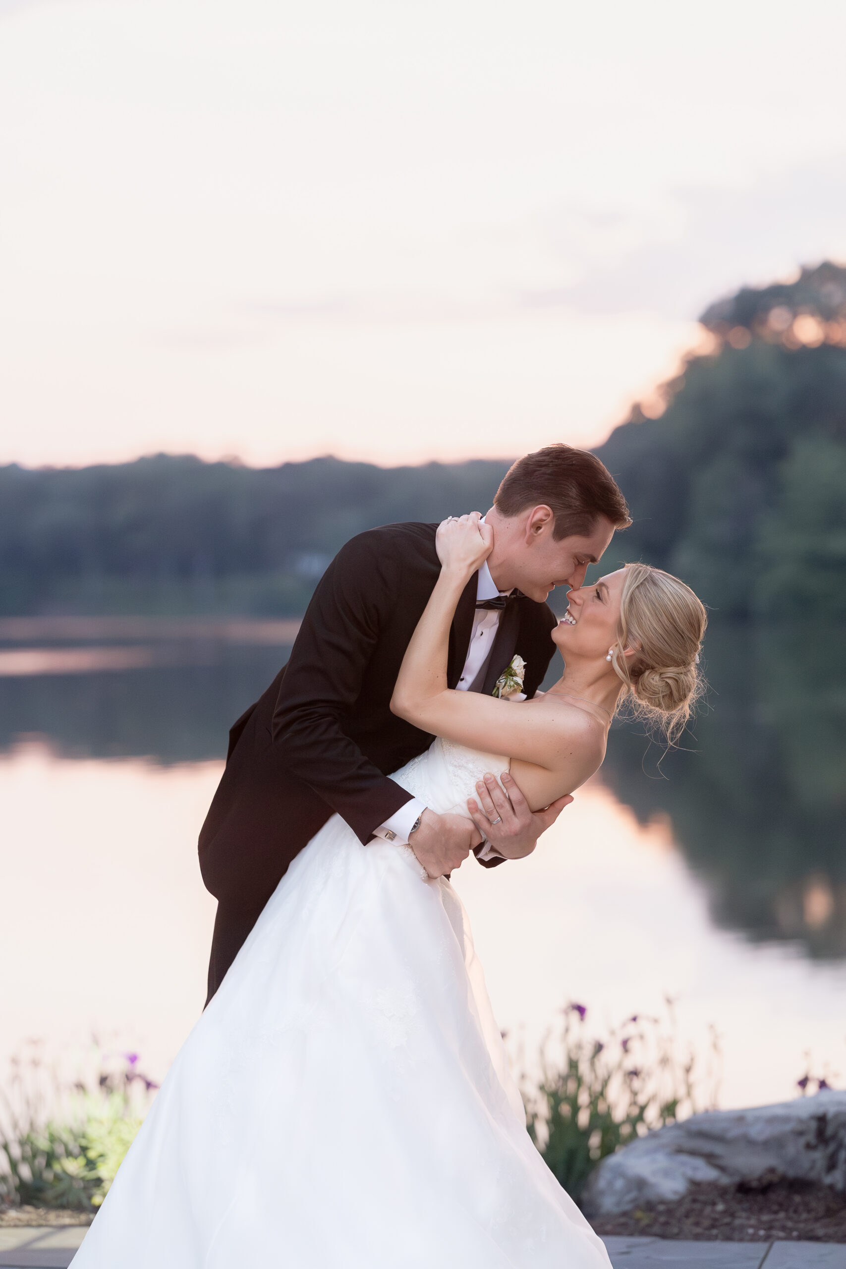 Franklin Lakes NJ Sunset Wedding Portraits