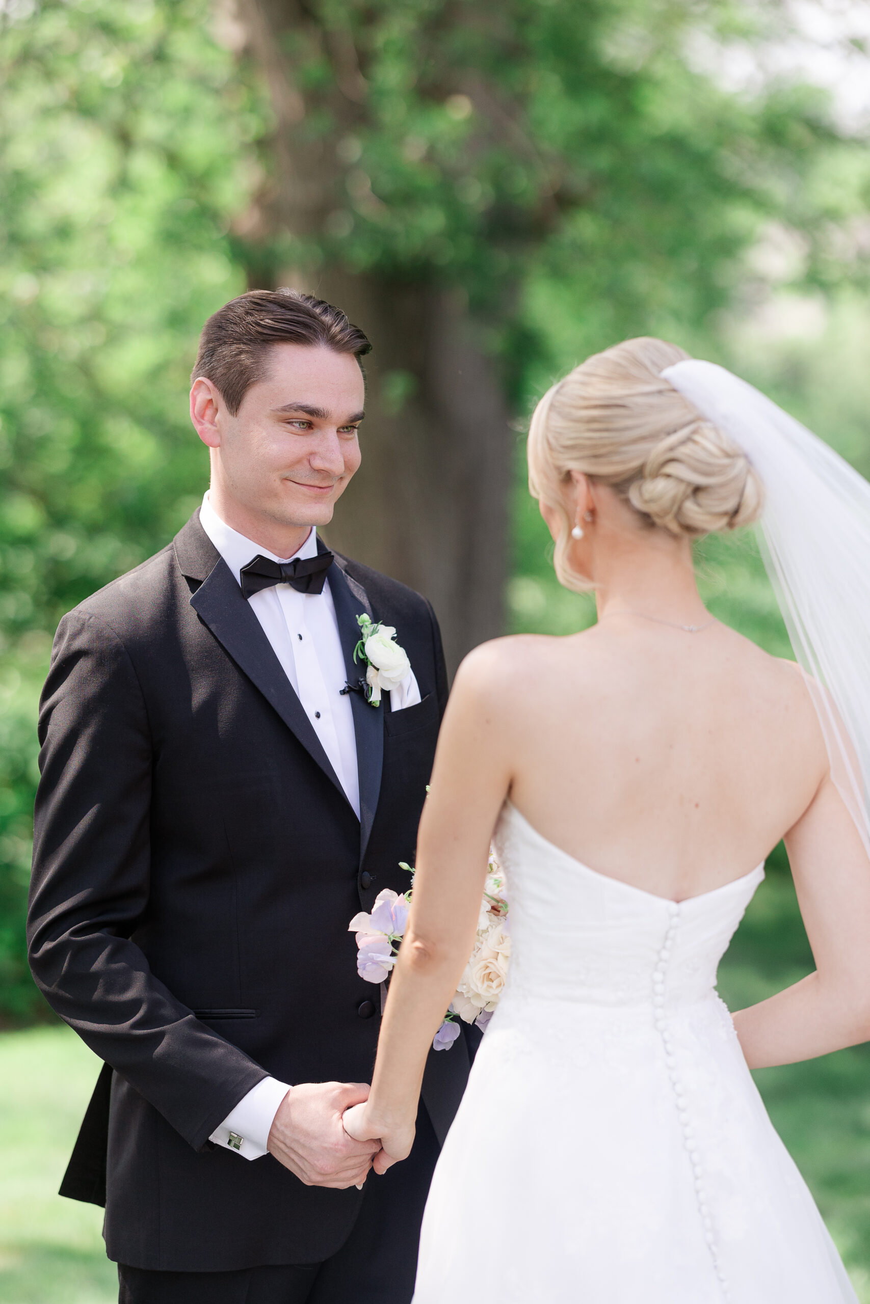 First look moment from NJ Groom