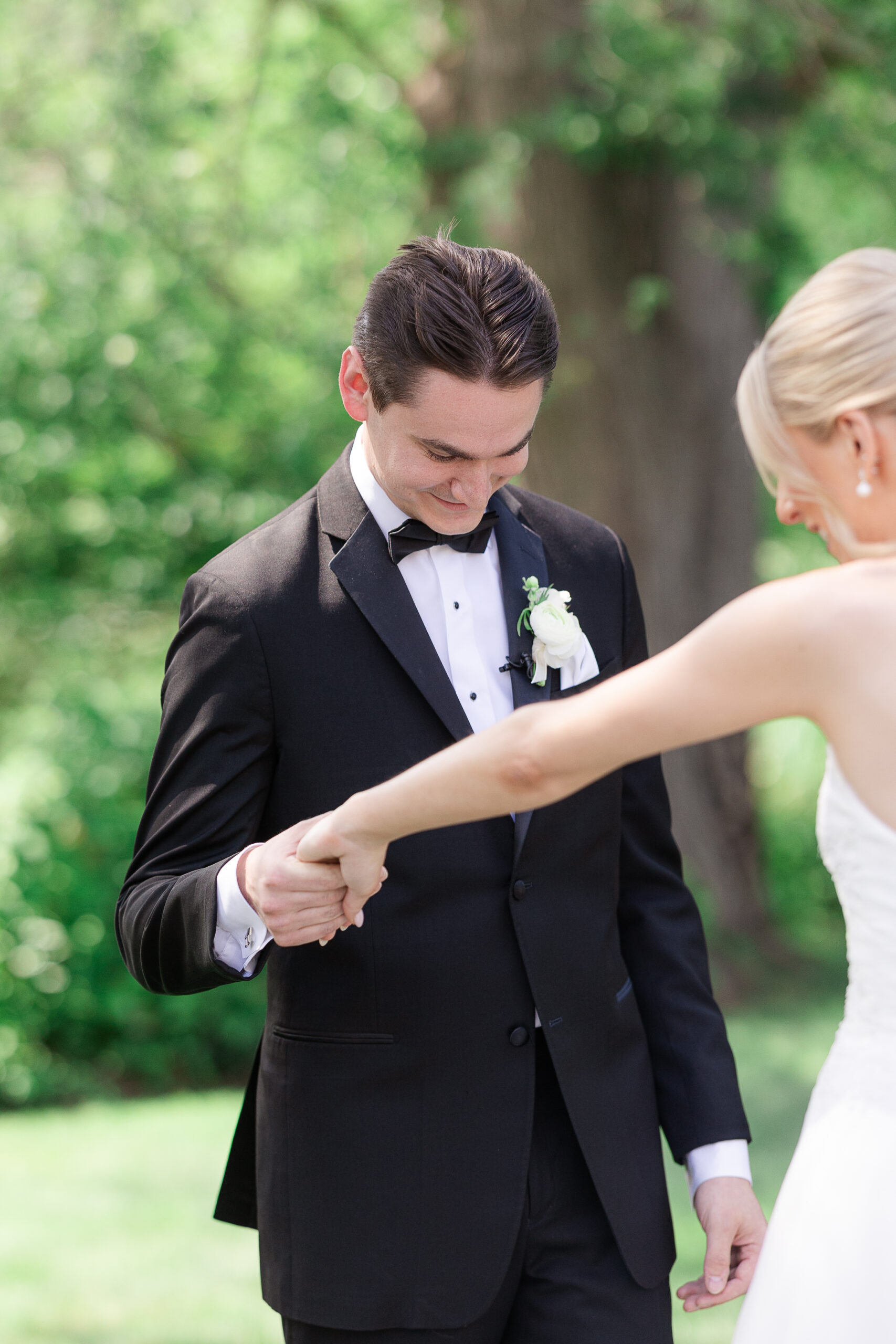 First look moment from NJ Groom