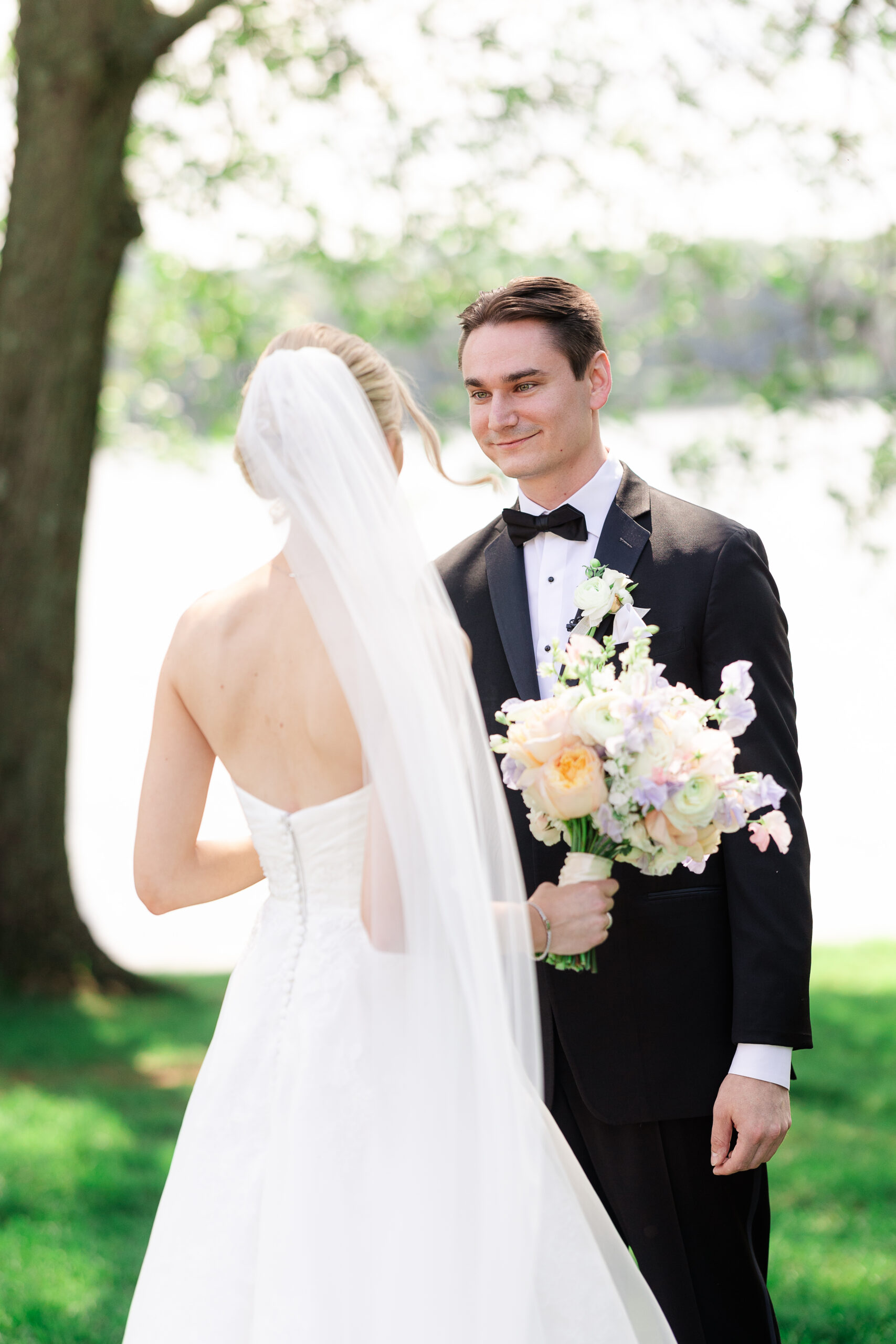 First look moment from NJ Groom