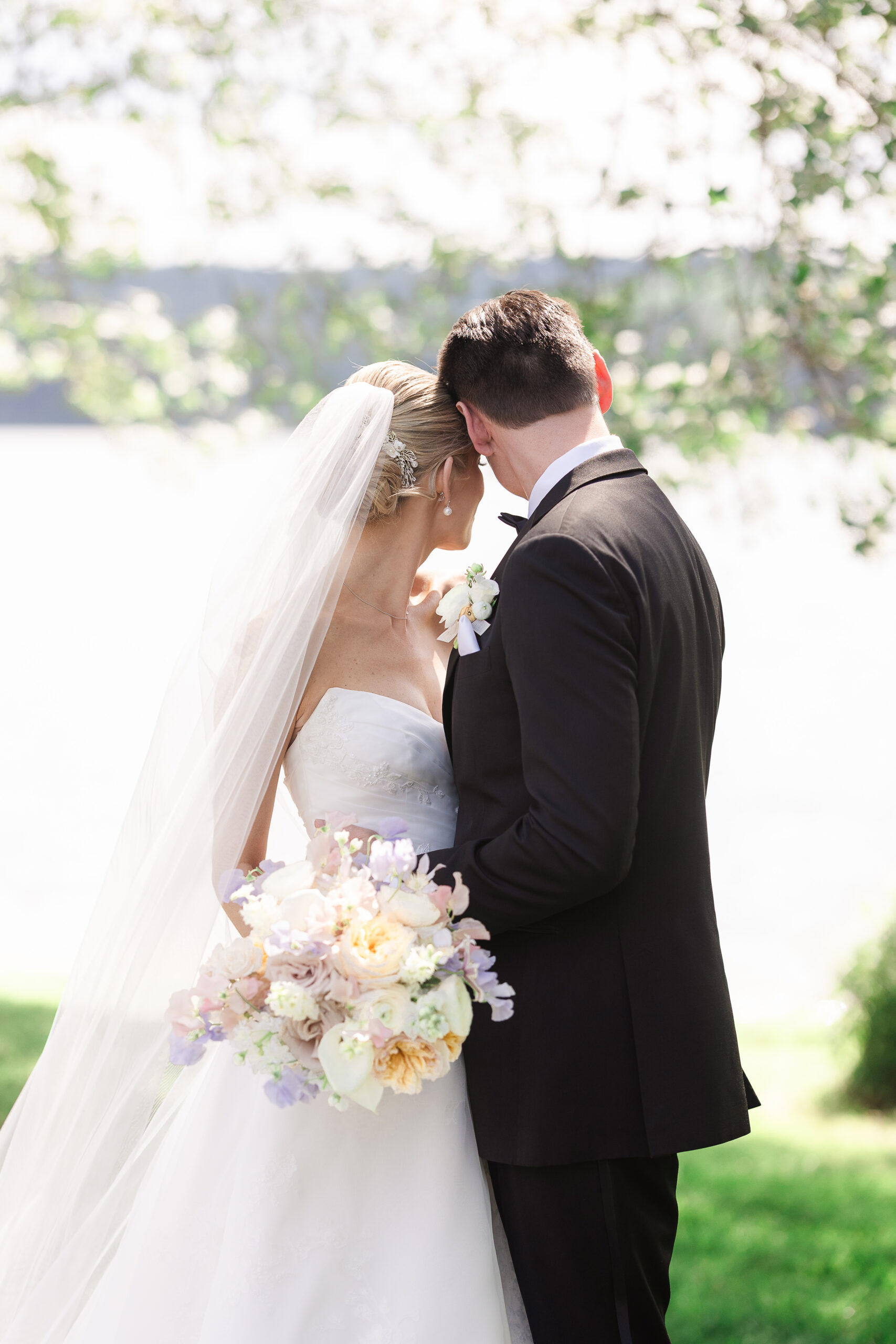 NJ Bride and Groom Portraits at Indian Trail Club