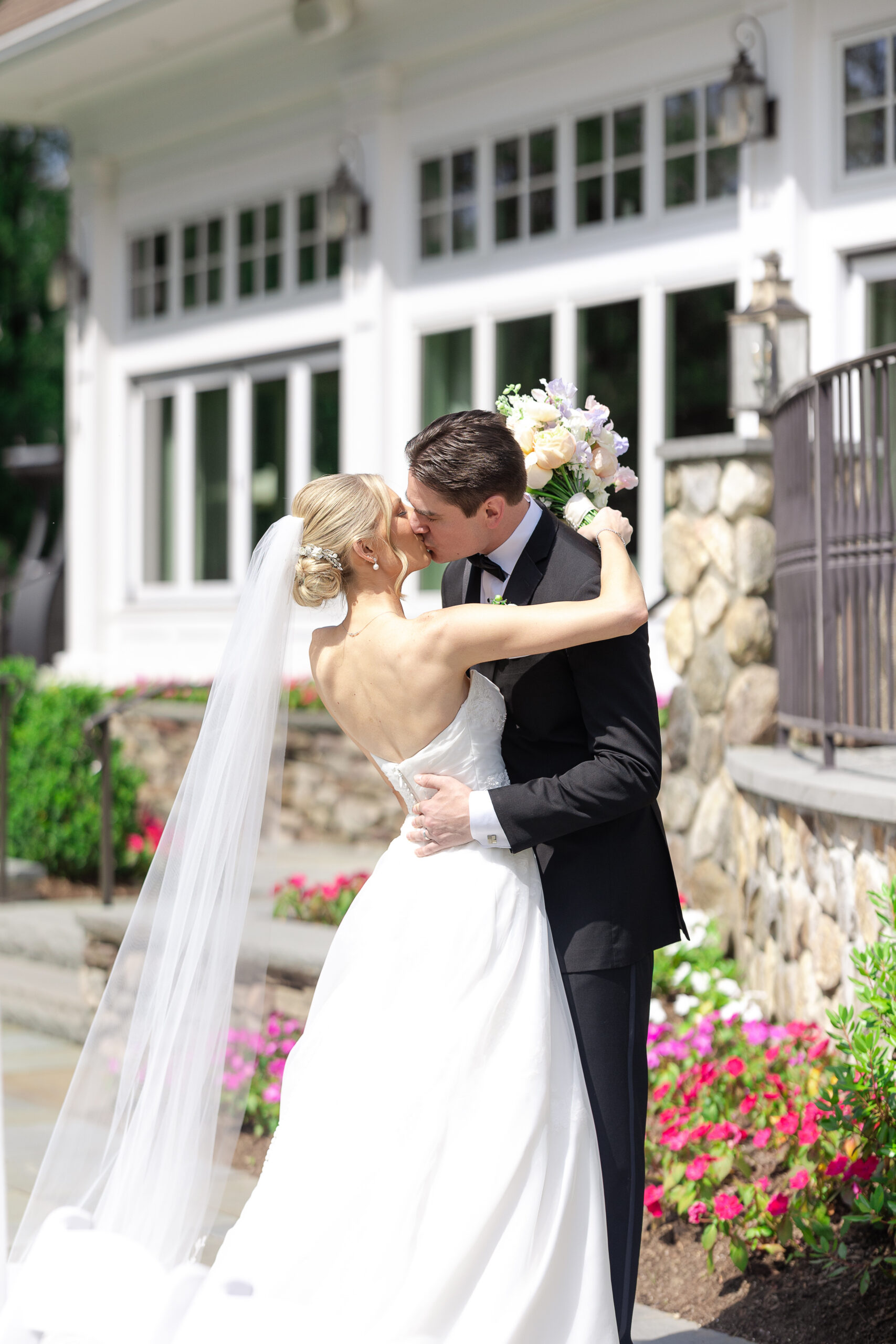 NJ Bride and Groom Portraits at Indian Trail Club