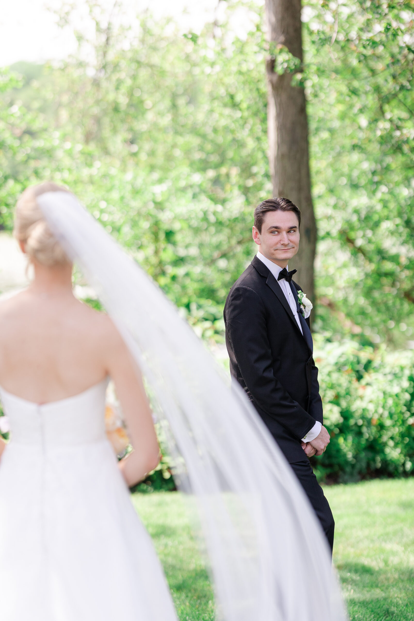 First look moment from NJ Groom