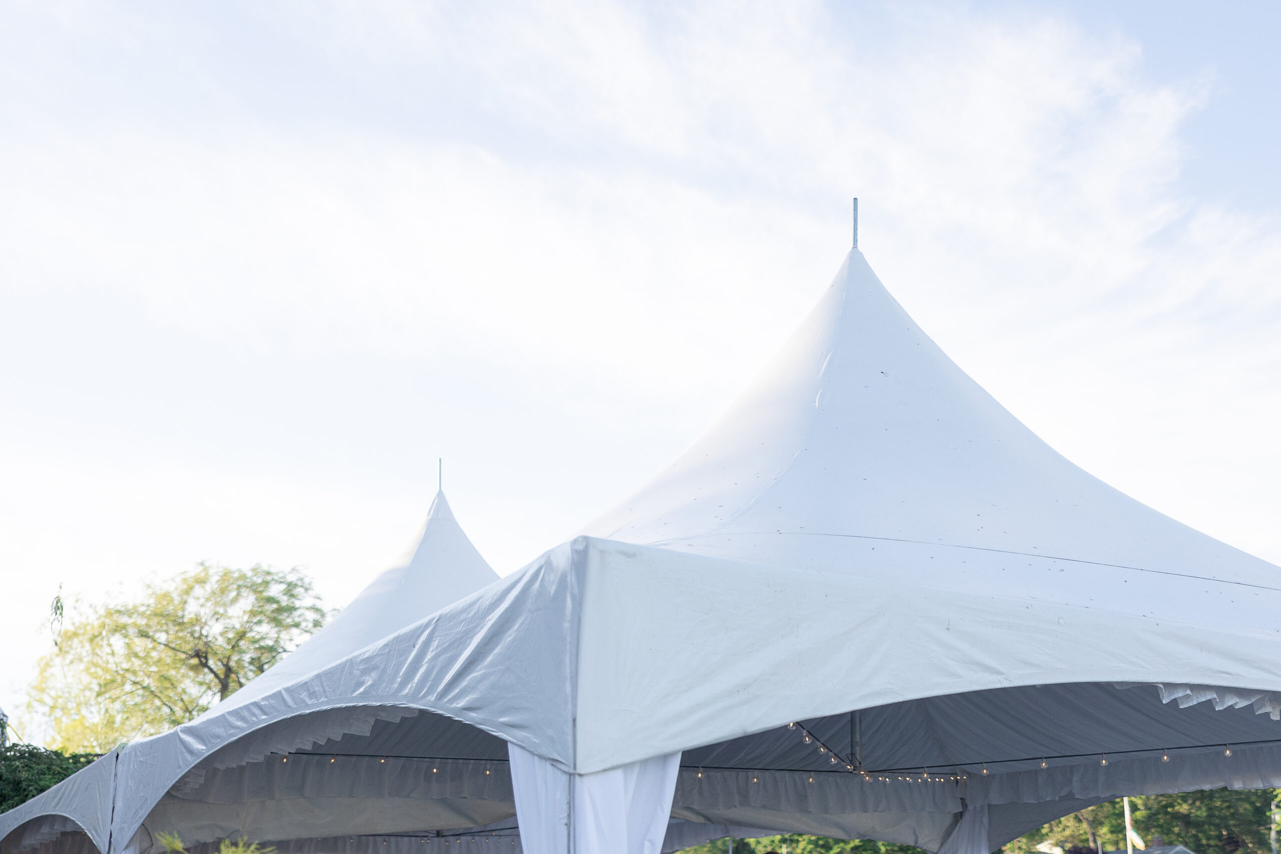 Outdoor tent for Intimate wedding in Long Island