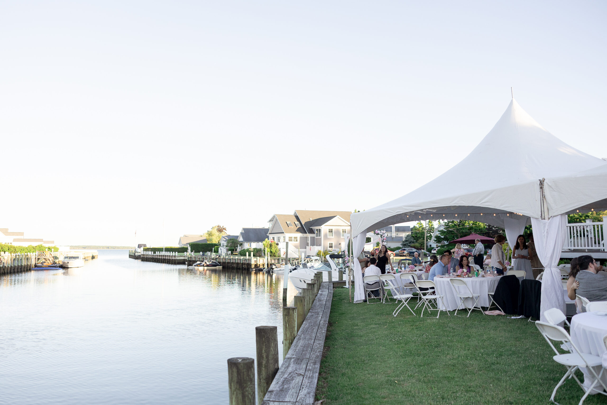 Outdoor tent wedding in Long Island
