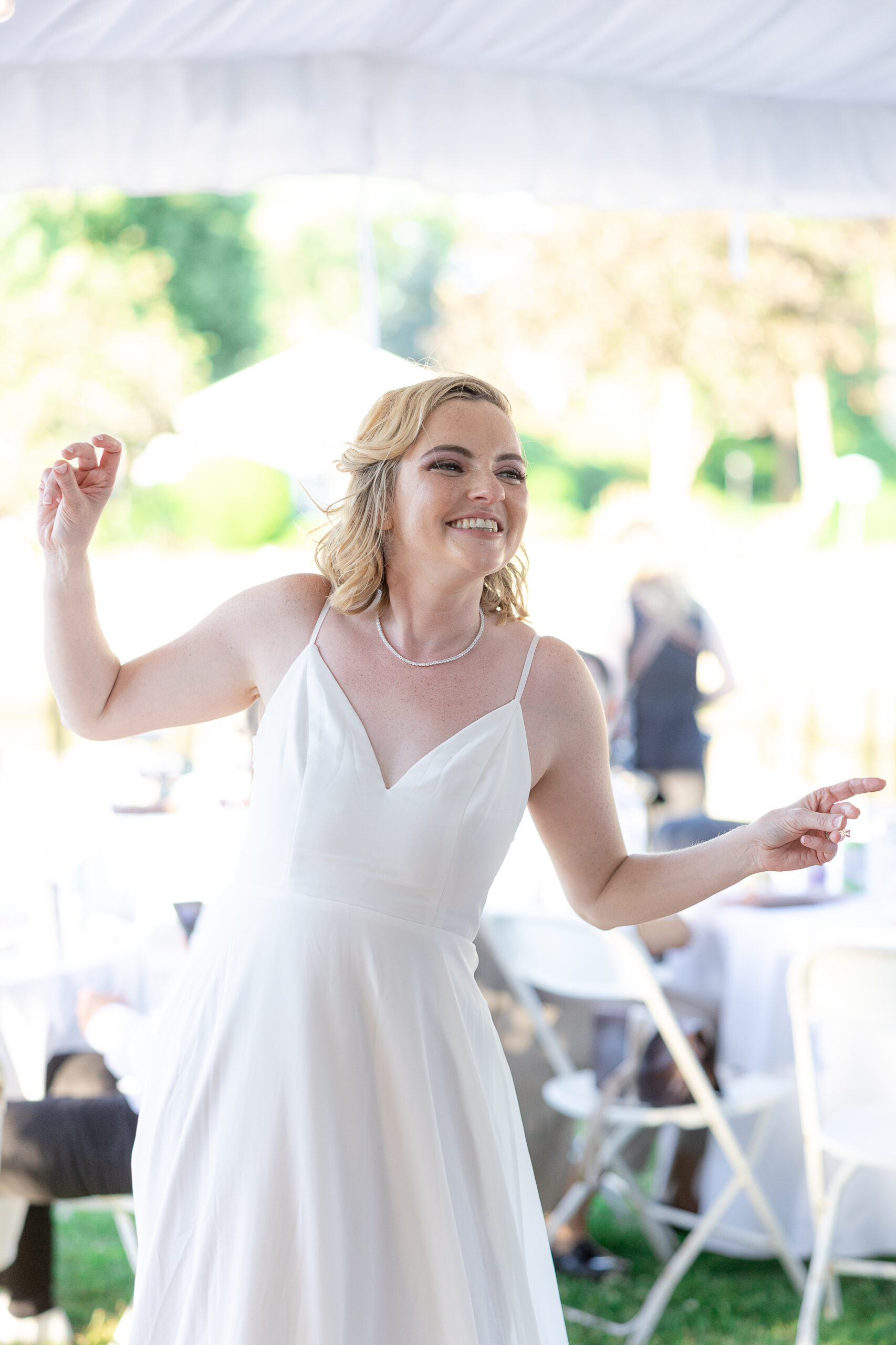 Candid moments for intimate wedding after ceremony