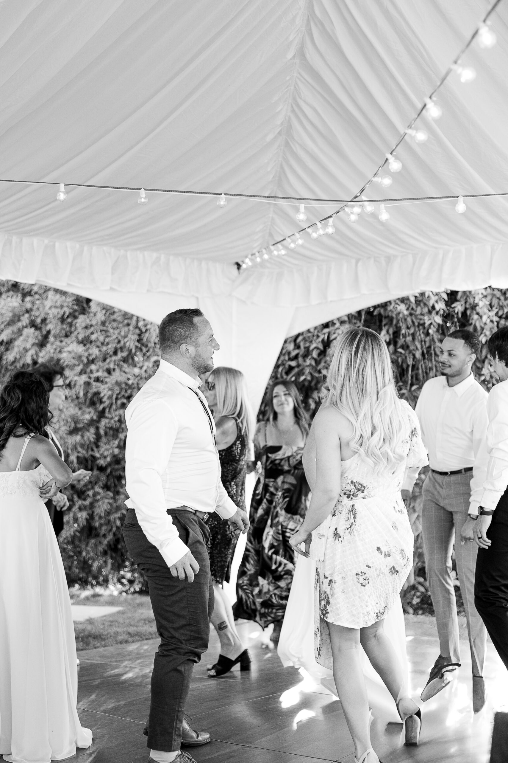 Candid moments for intimate wedding after ceremony