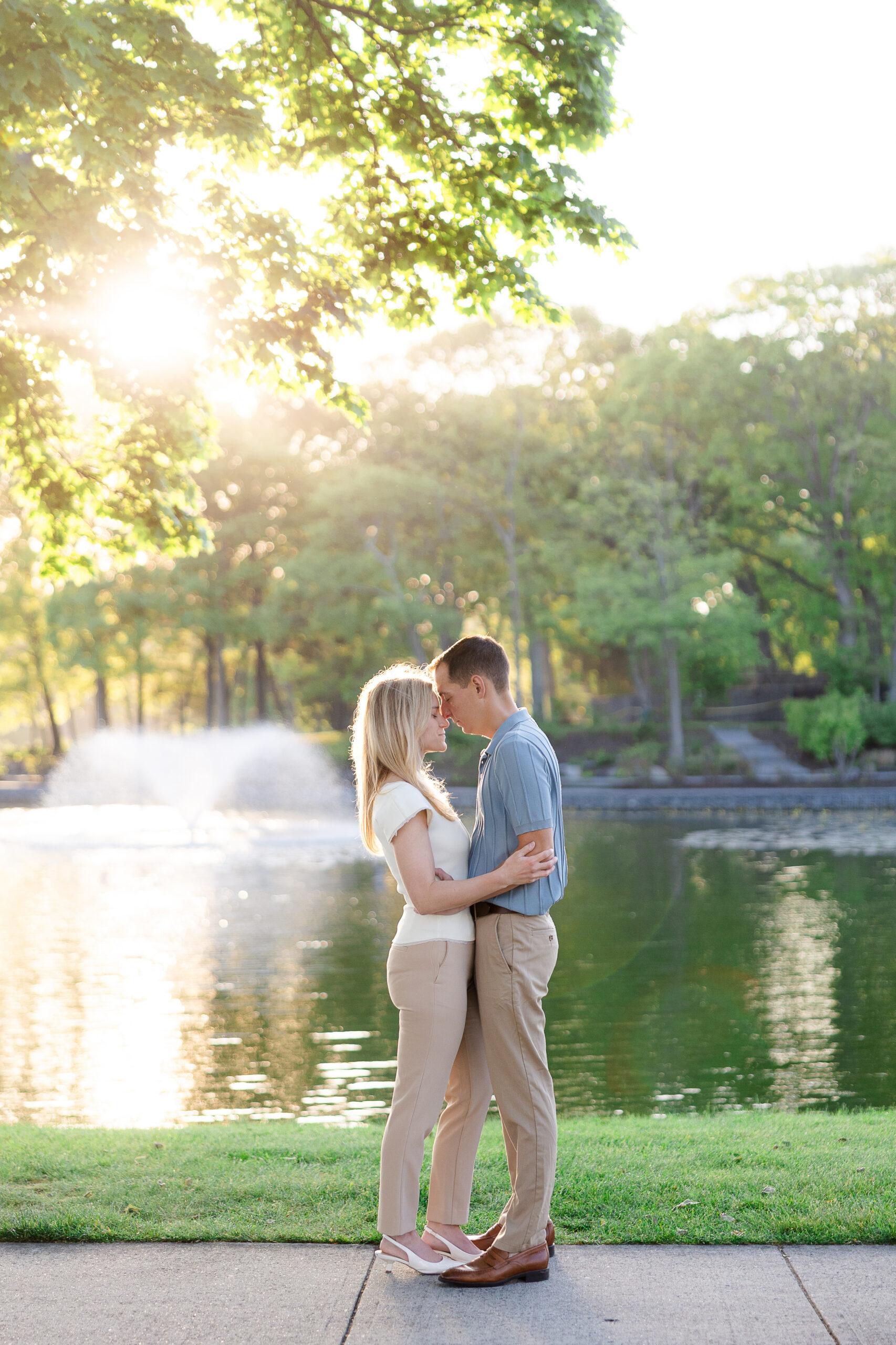 Spring Lake Divine Park Engagement