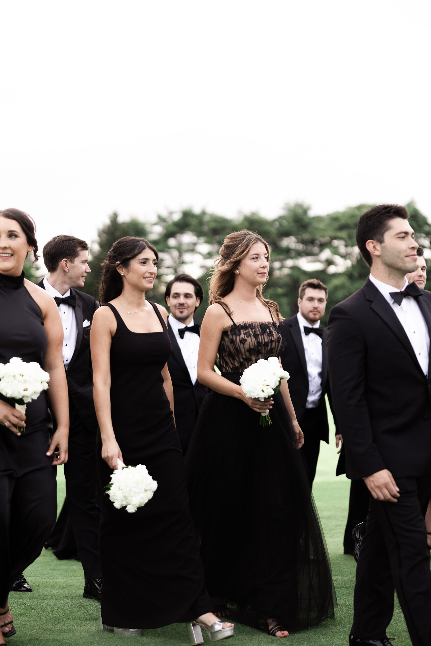 Wedding party at Brookville Country Club