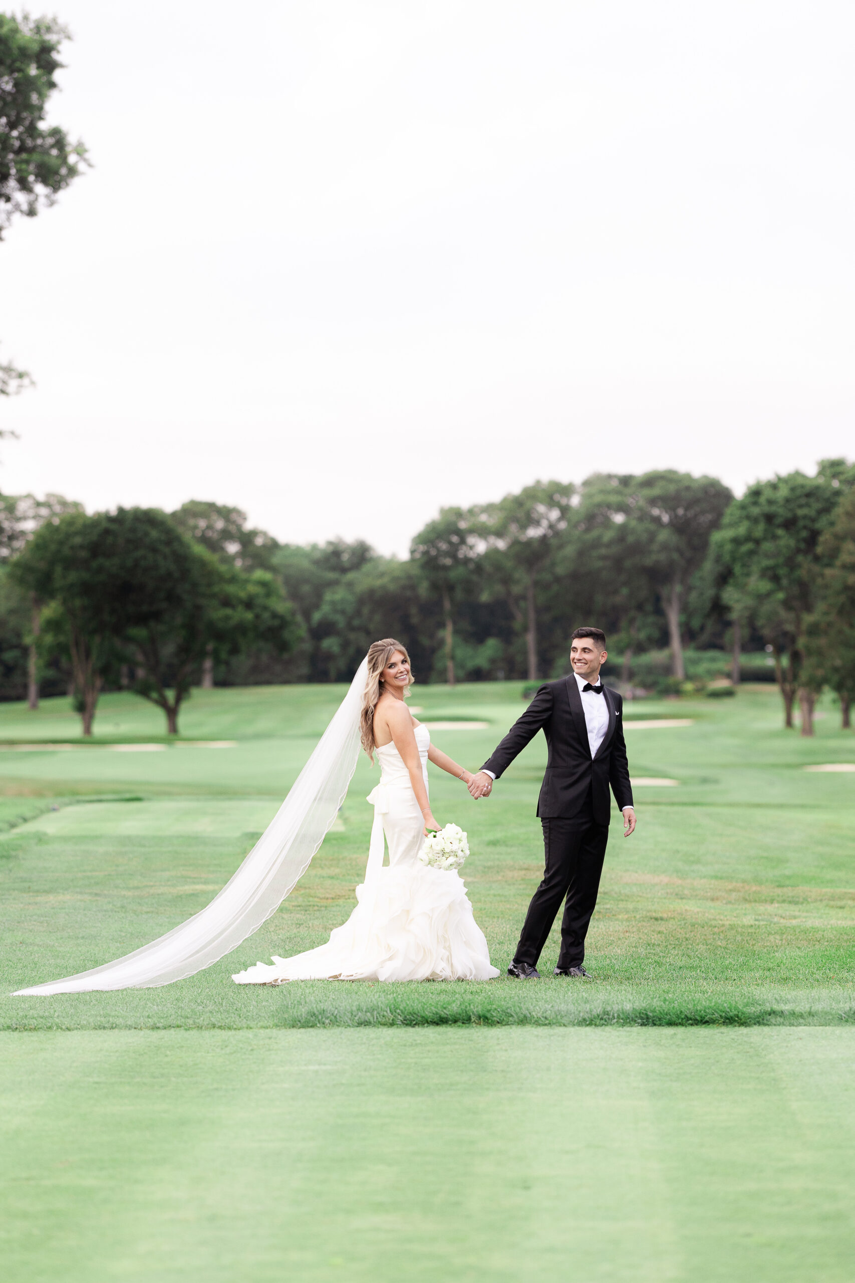Bride and groom outdoor portraits