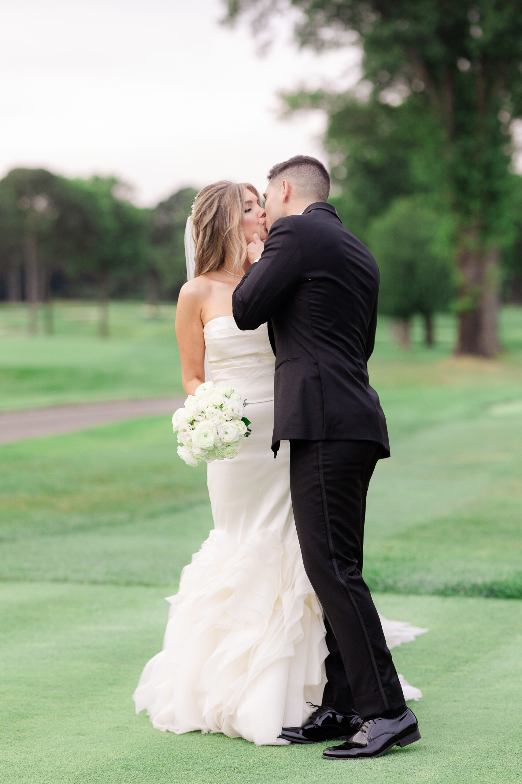 Bride and groom outdoor portraits