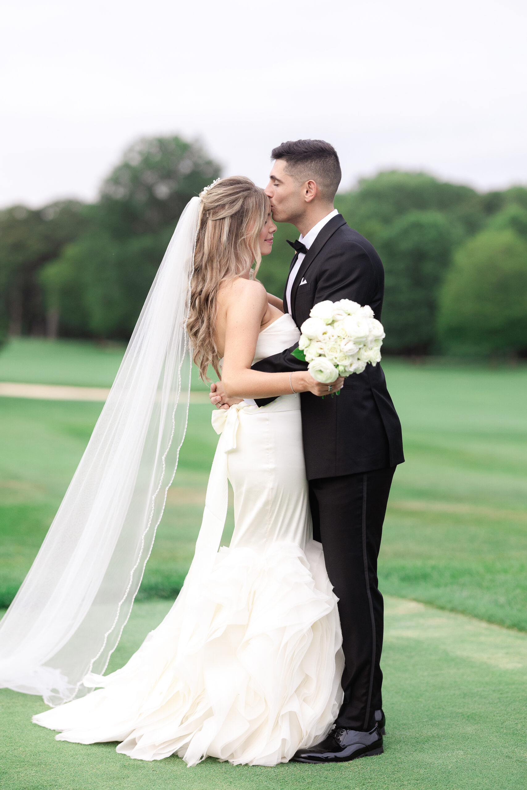 Brookville Country Club bride and groom wedding day