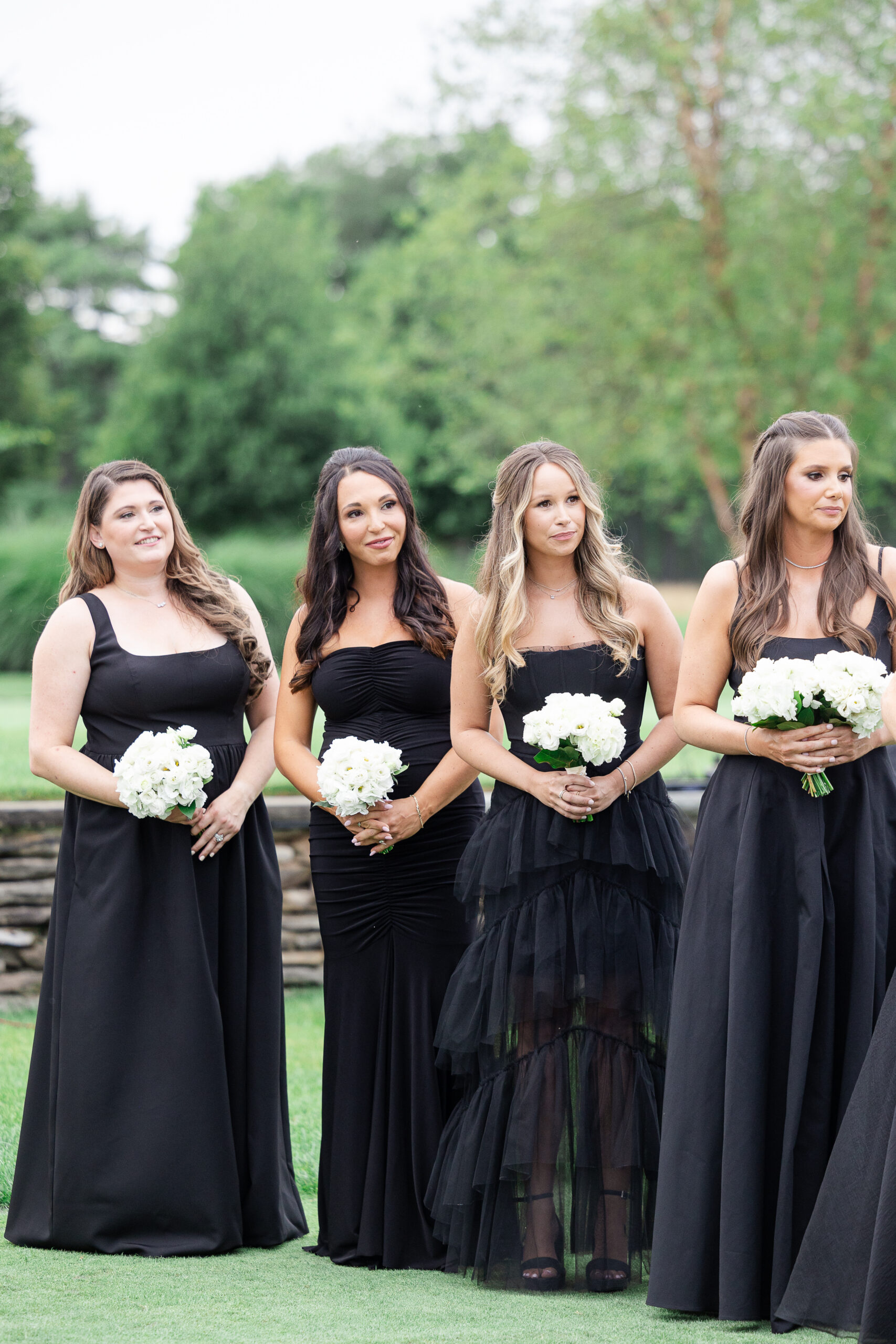 Wedding Party reaction at wedding ceremony