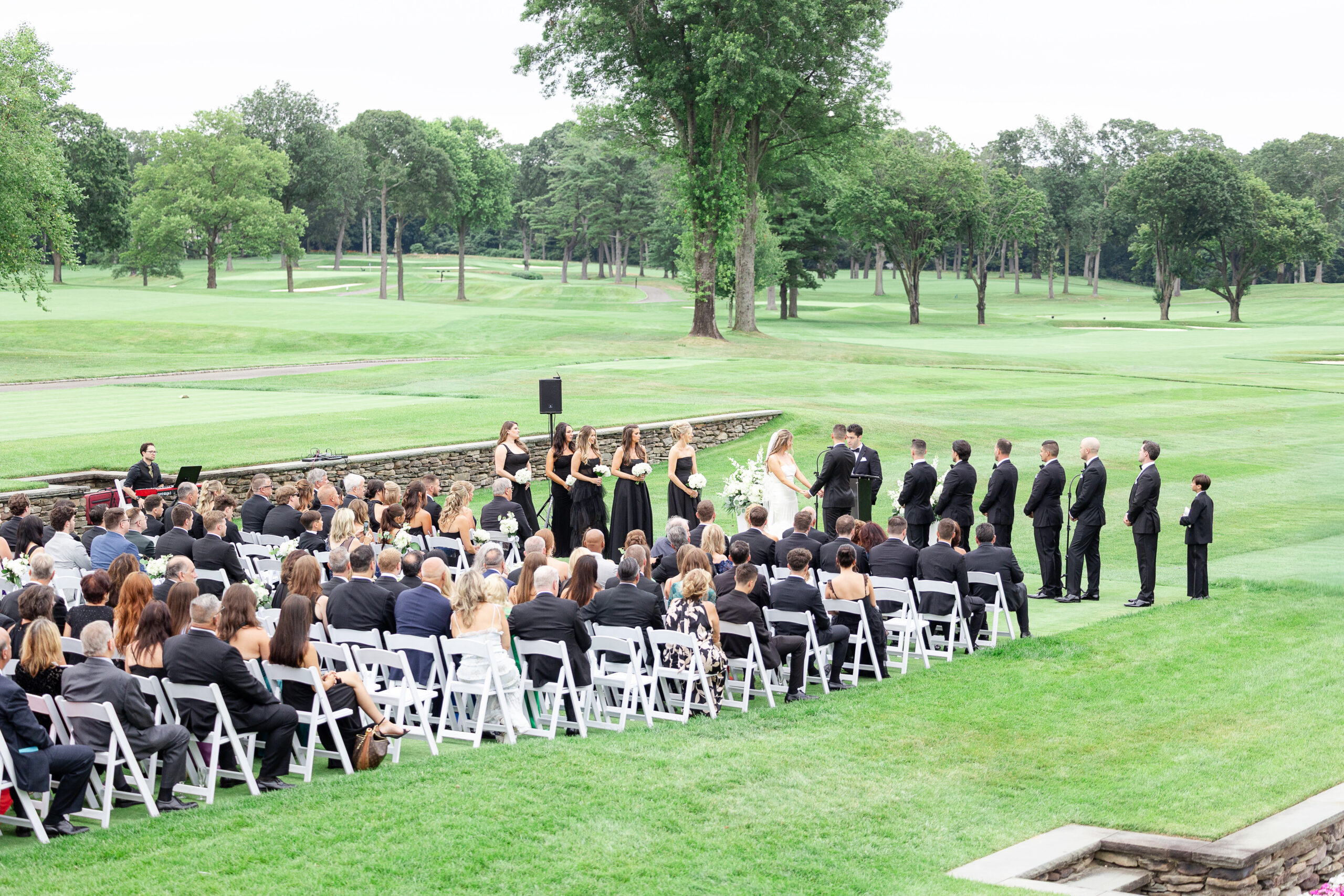 Brookville Country Club wedding ceremony