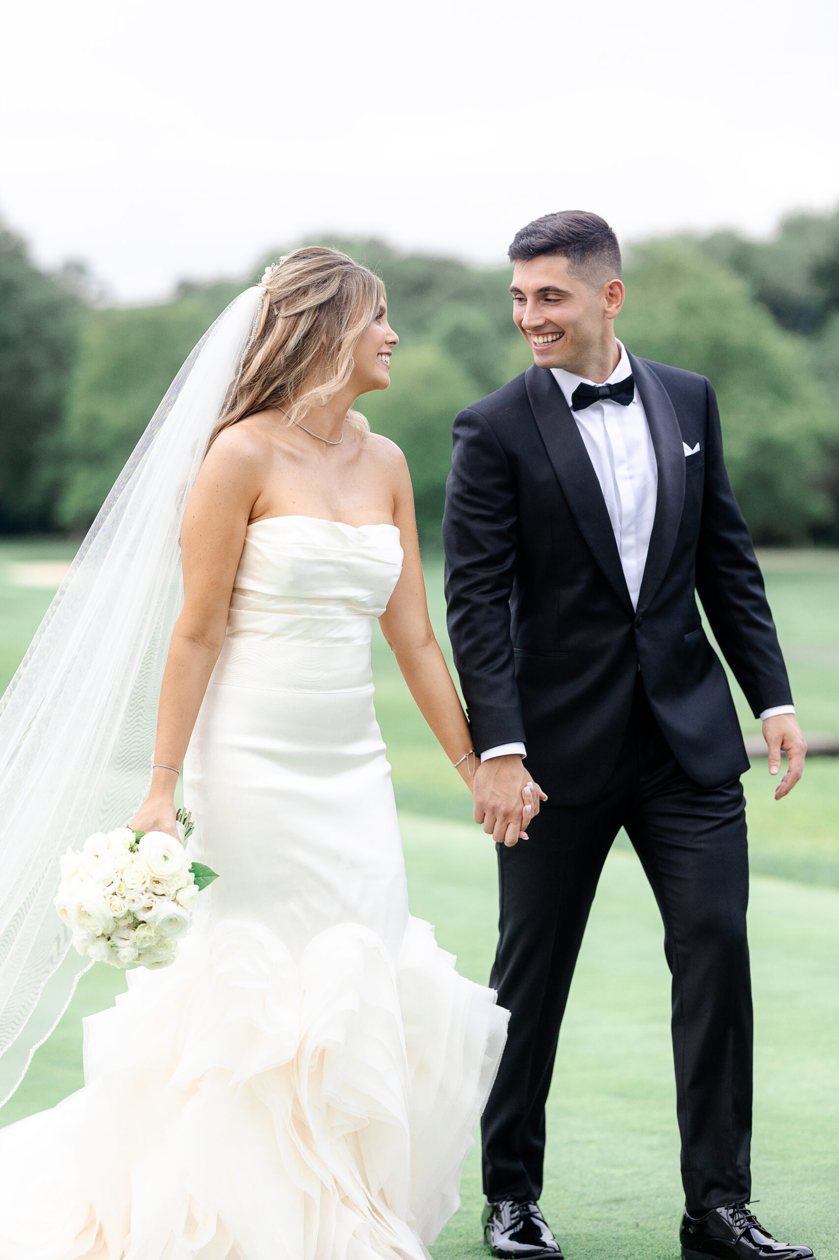 Bride and groom outdoor portraits