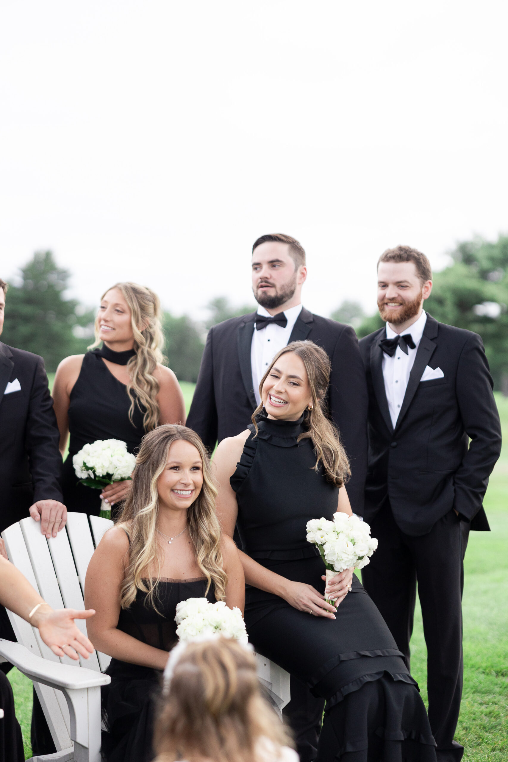 Wedding party at Brookville Country Club